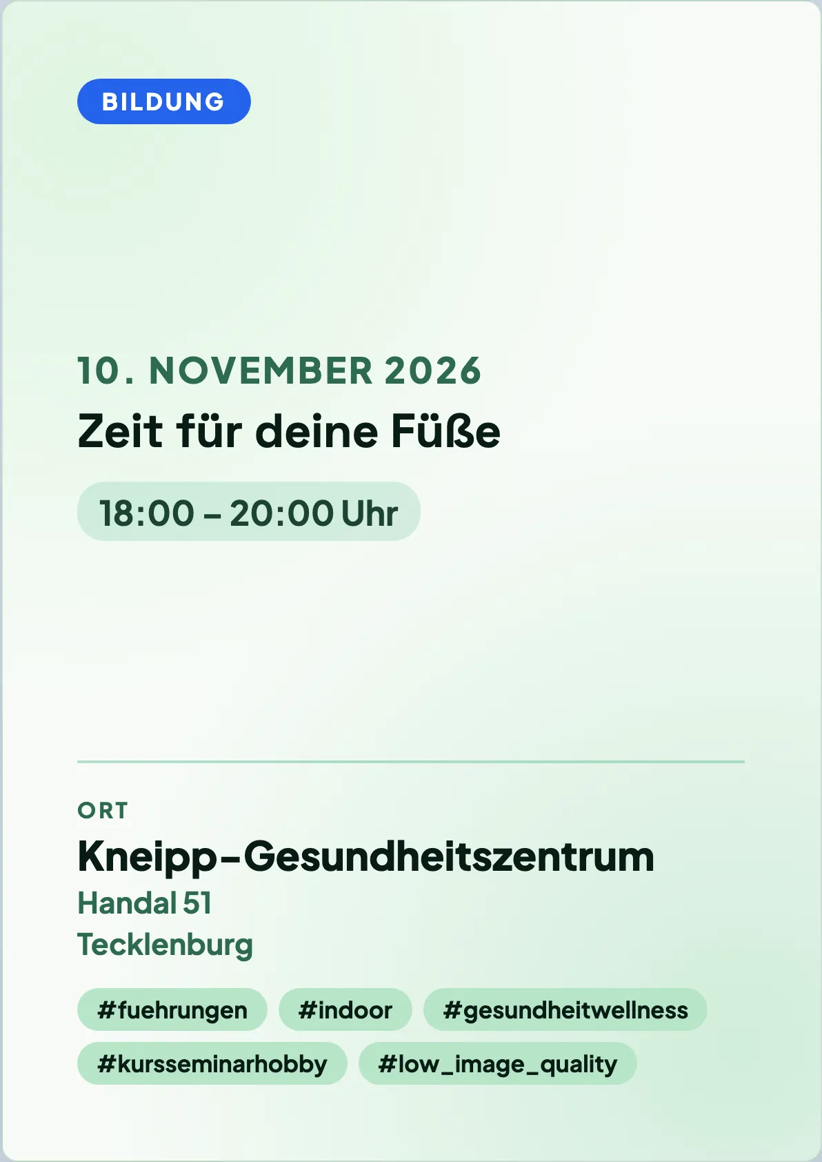Veranstaltungsflyer