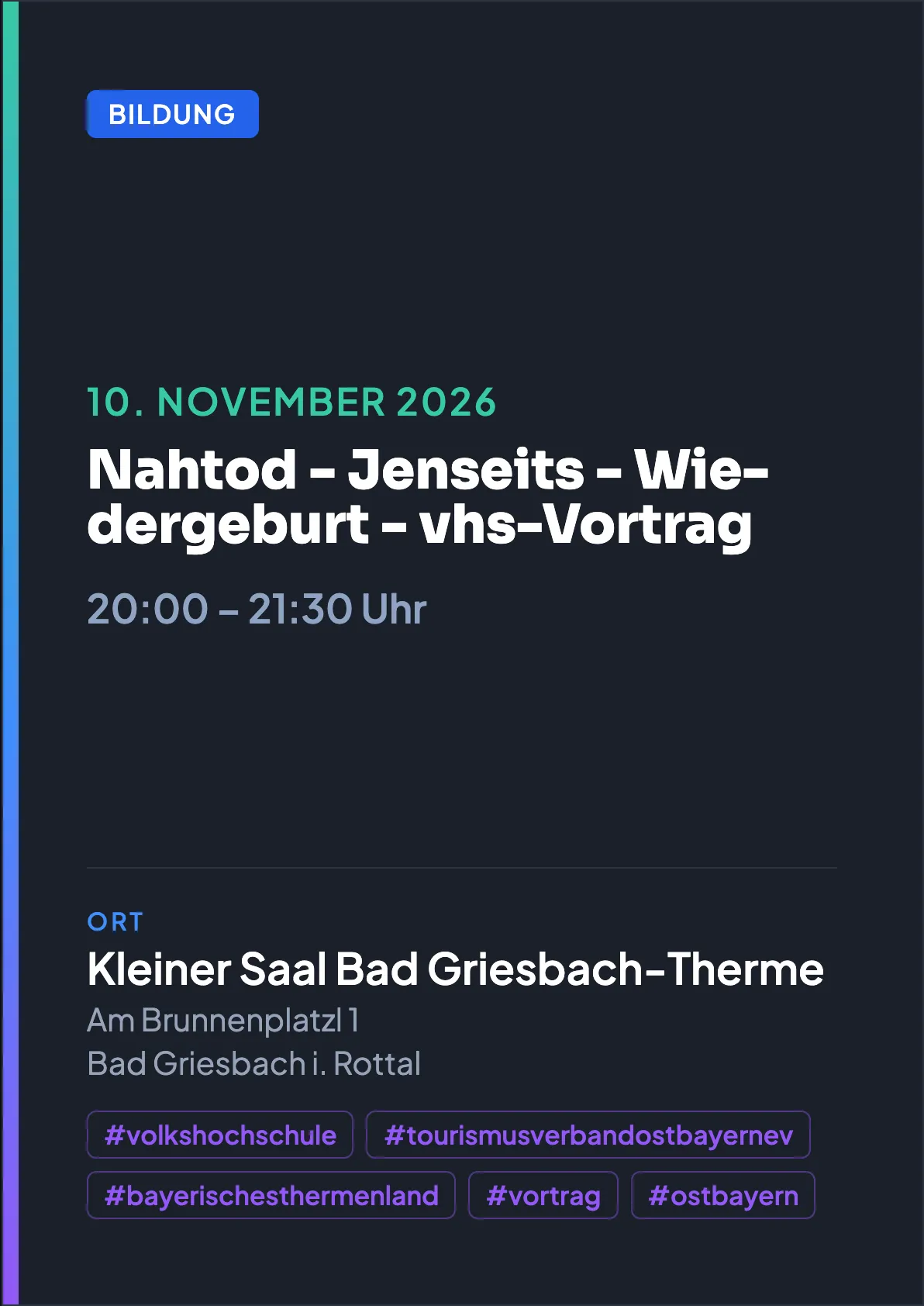 Veranstaltungsflyer