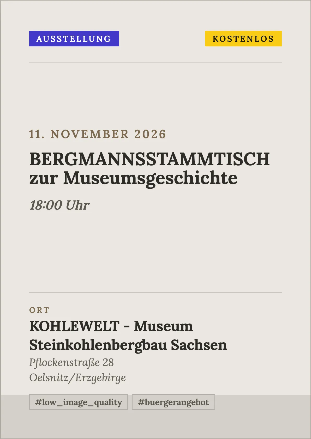 Veranstaltungsflyer