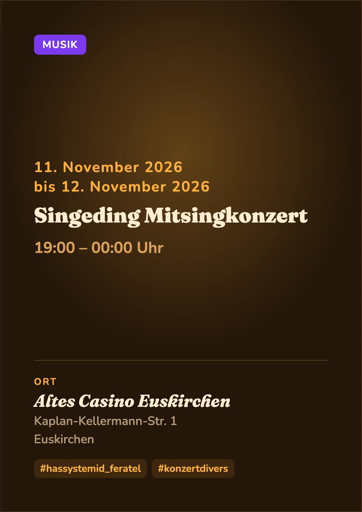 Veranstaltungsflyer