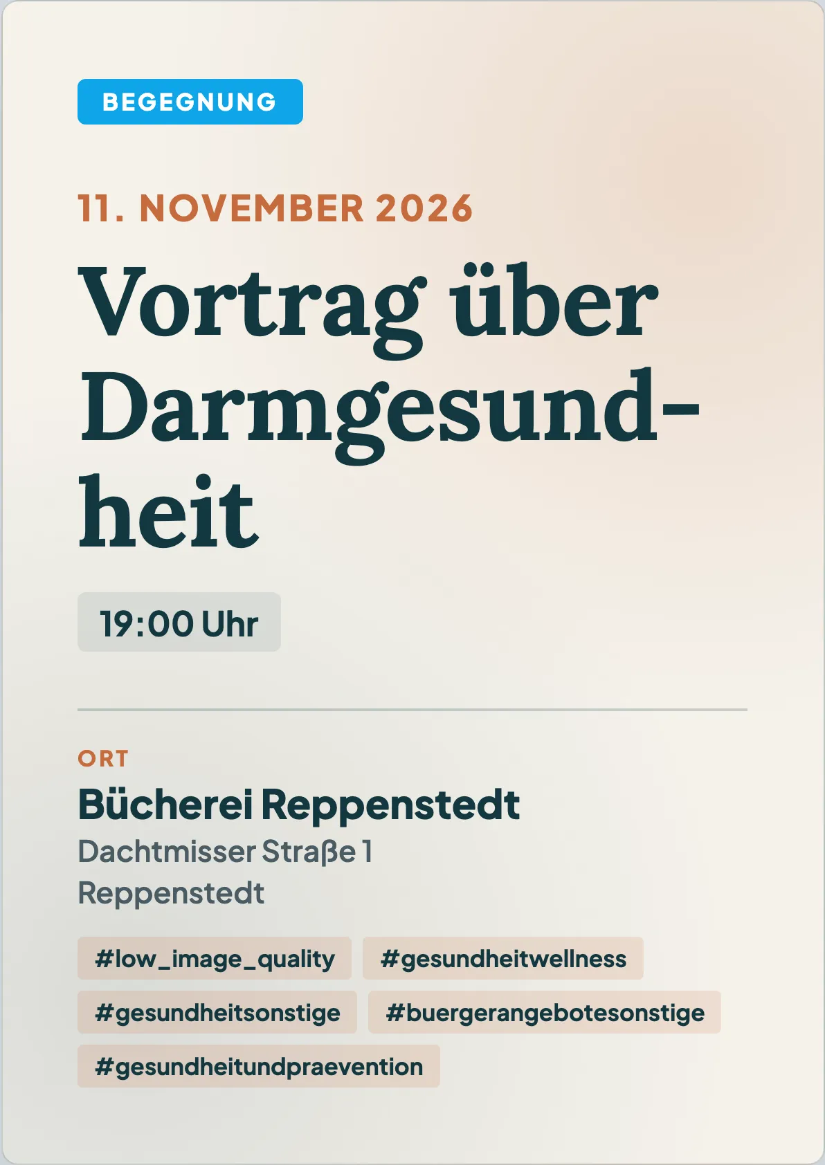 Veranstaltungsflyer