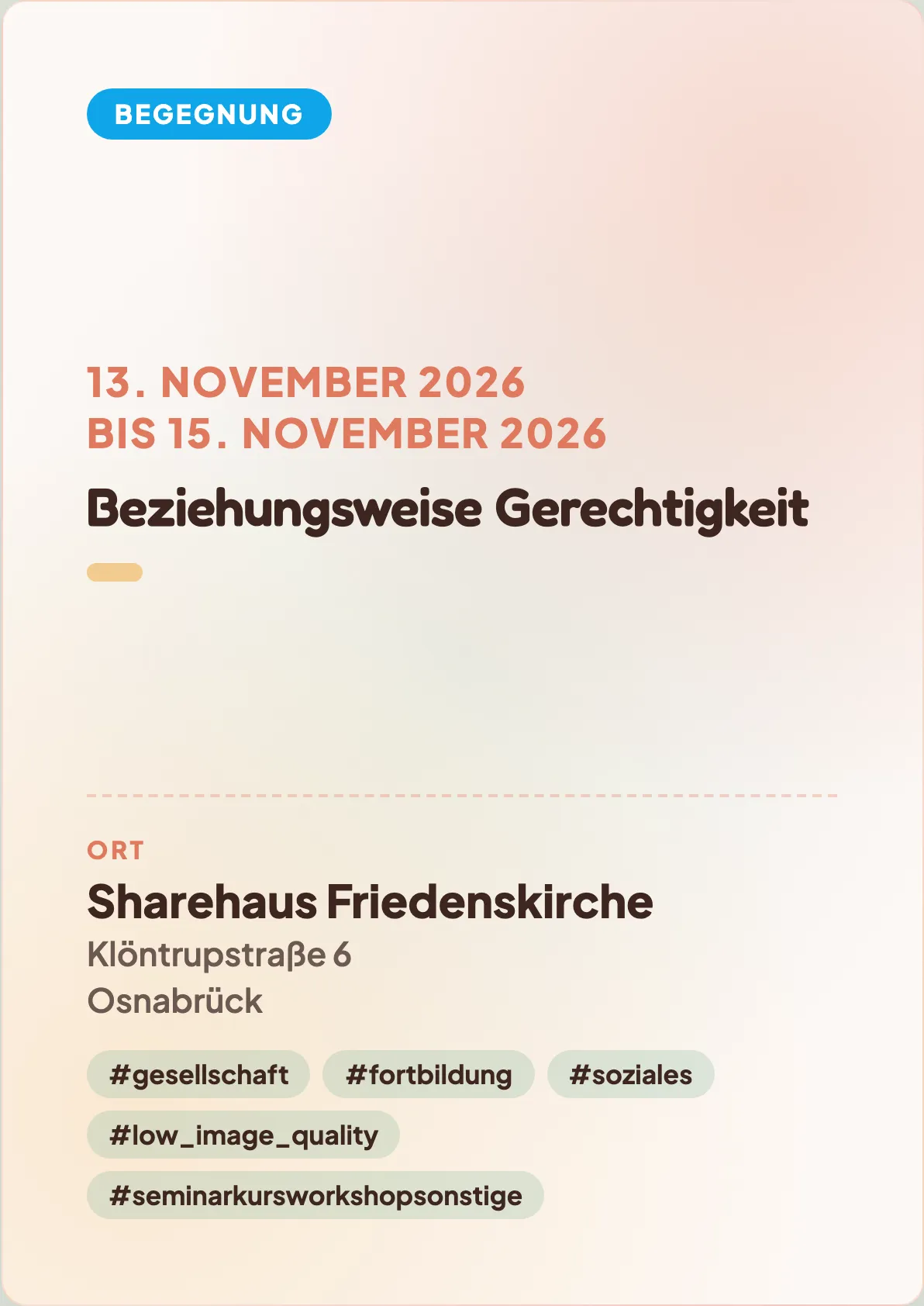 Veranstaltungsflyer