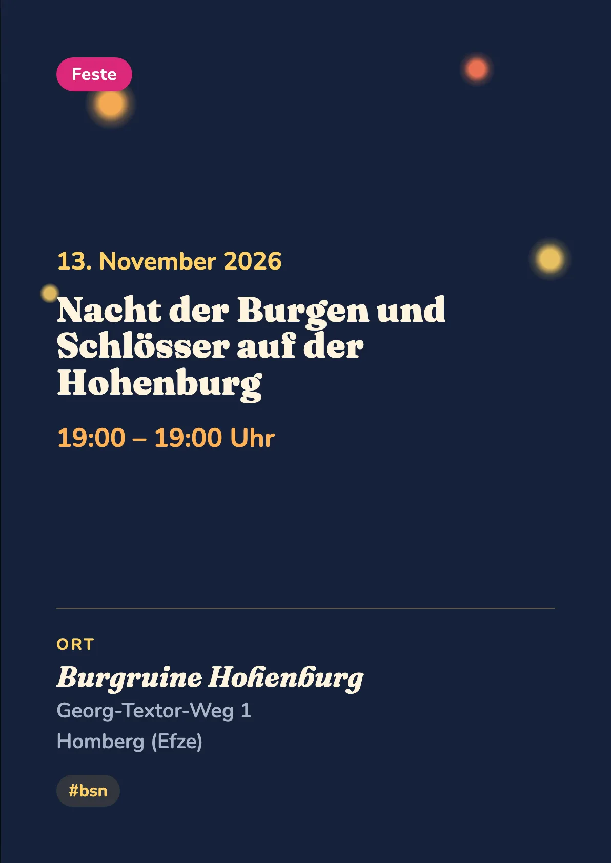 Veranstaltungsflyer