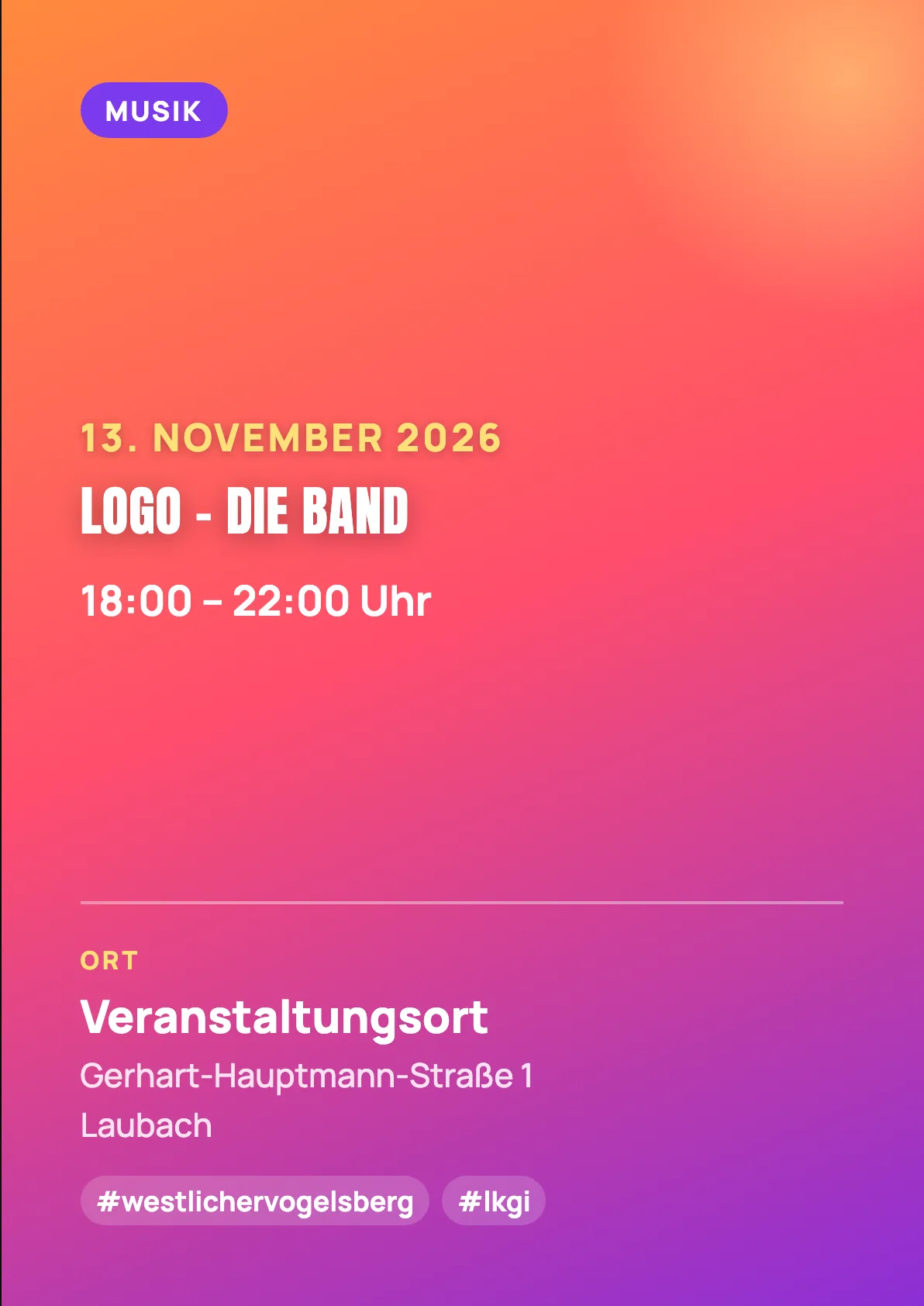 Veranstaltungsflyer