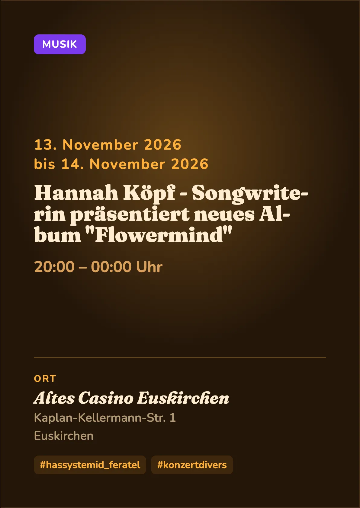 Veranstaltungsflyer