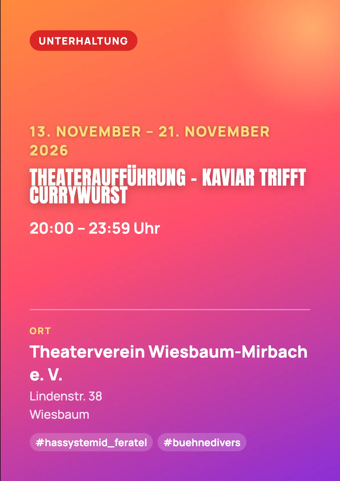 Veranstaltungsflyer