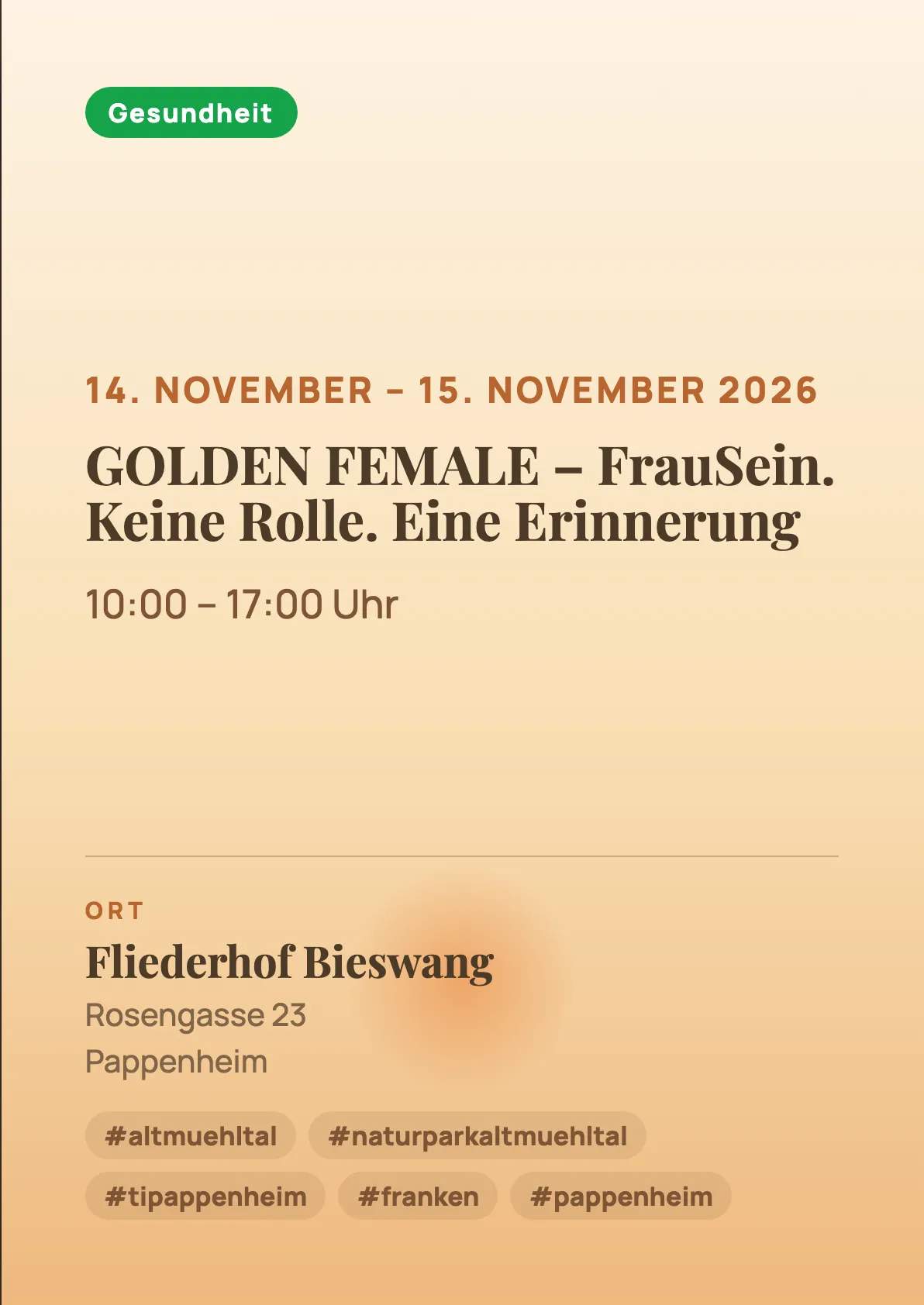 Veranstaltungsflyer