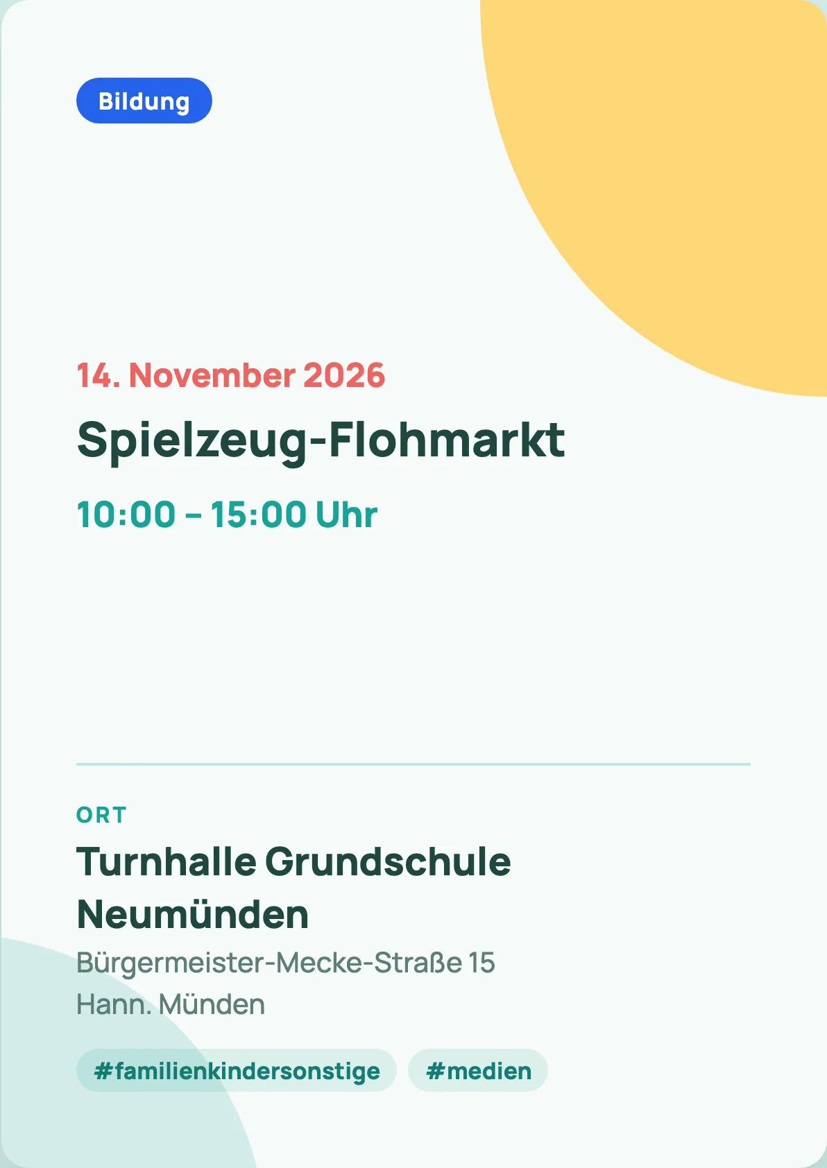 Veranstaltungsflyer