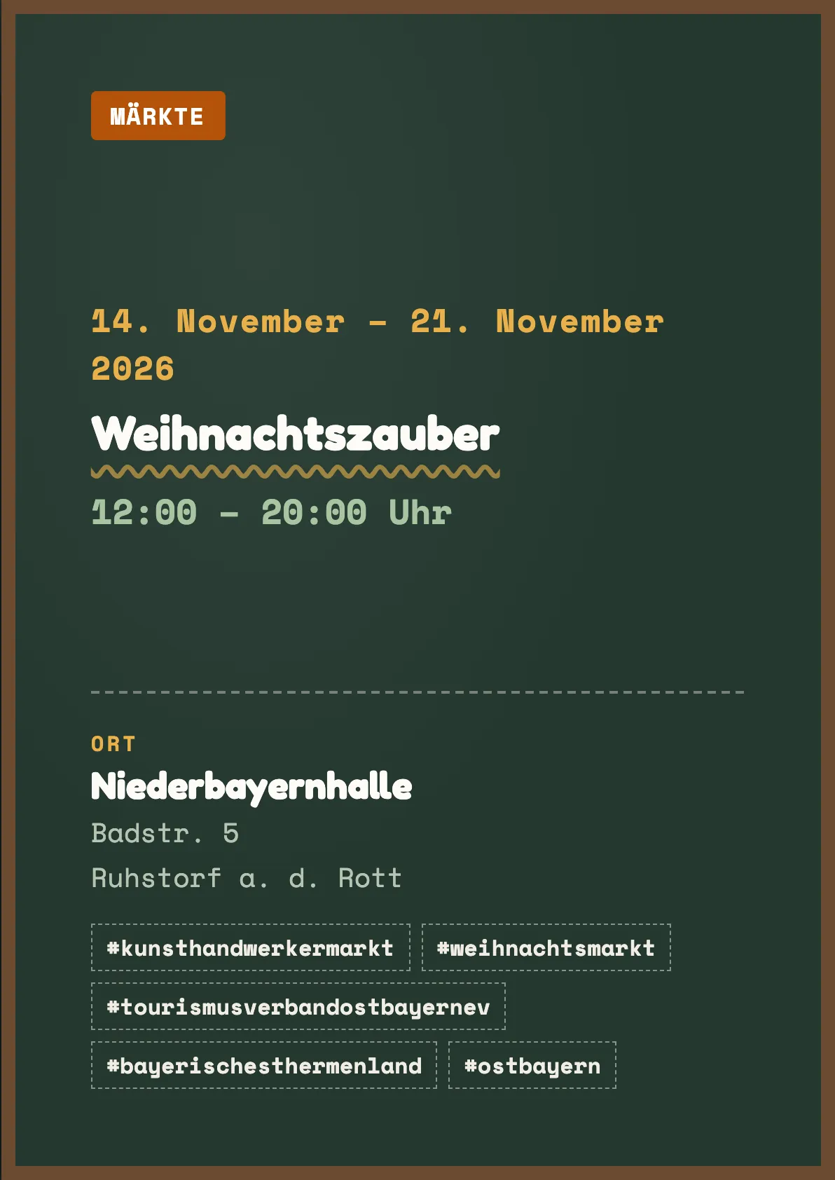 Veranstaltungsflyer