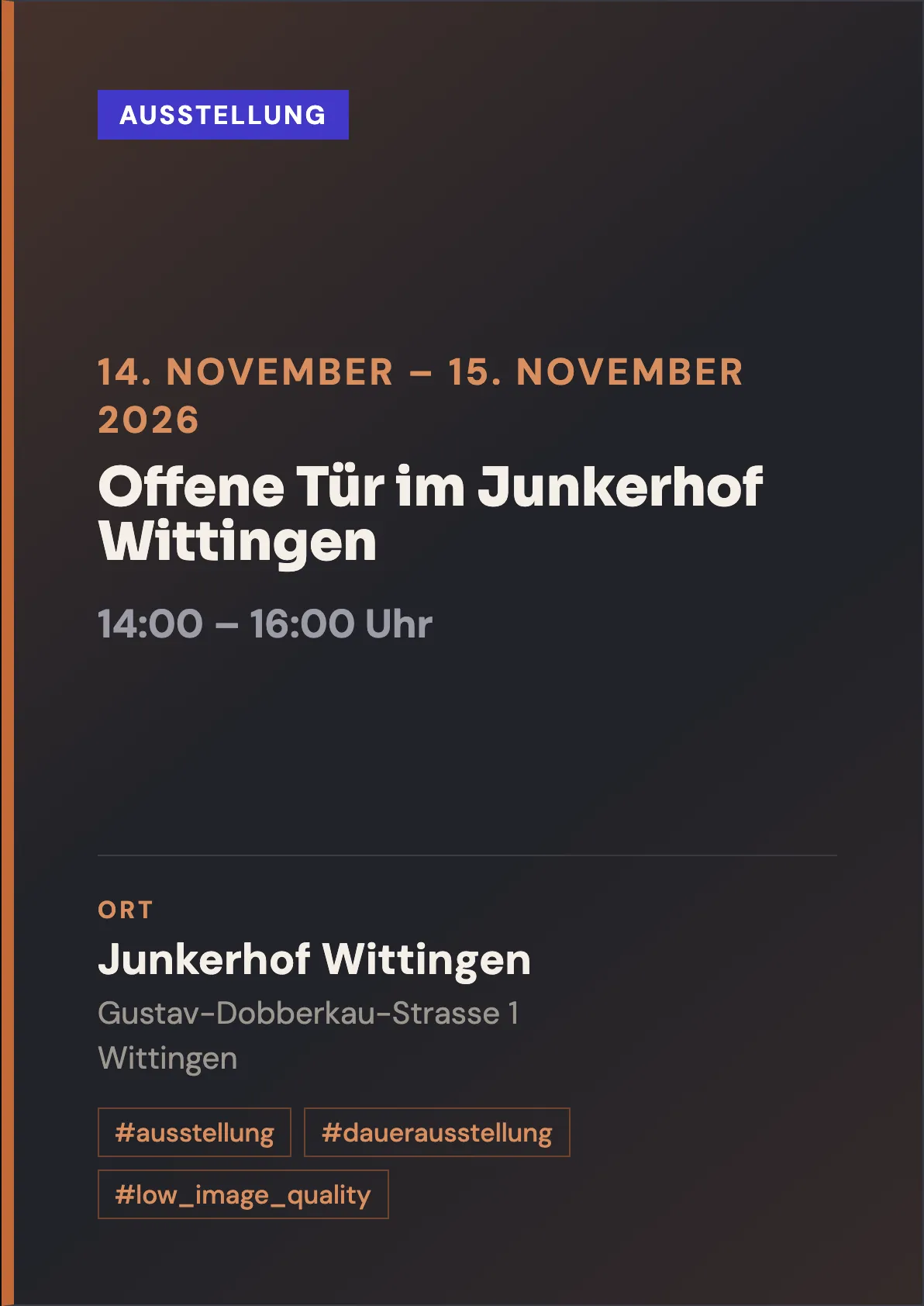 Veranstaltungsflyer