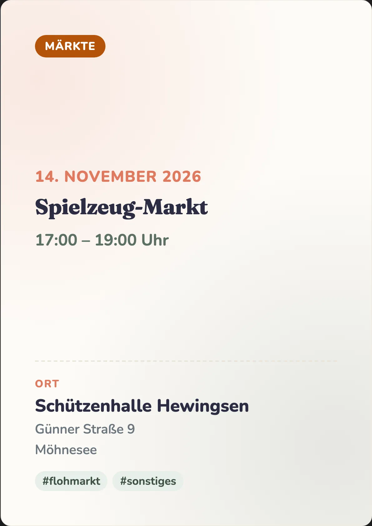 Veranstaltungsflyer