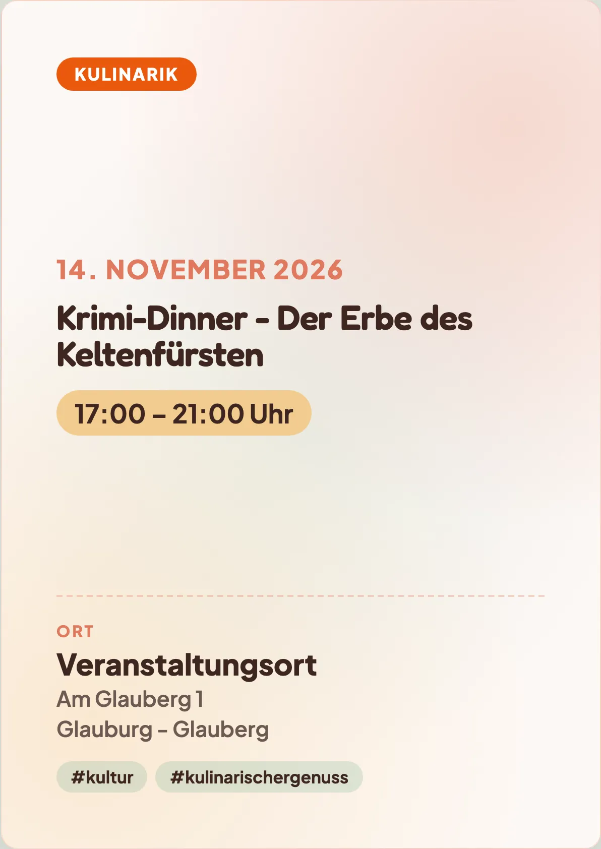Veranstaltungsflyer