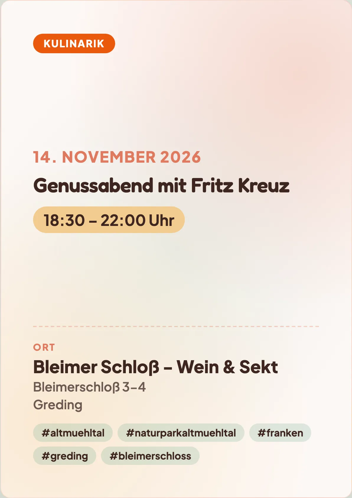 Veranstaltungsflyer