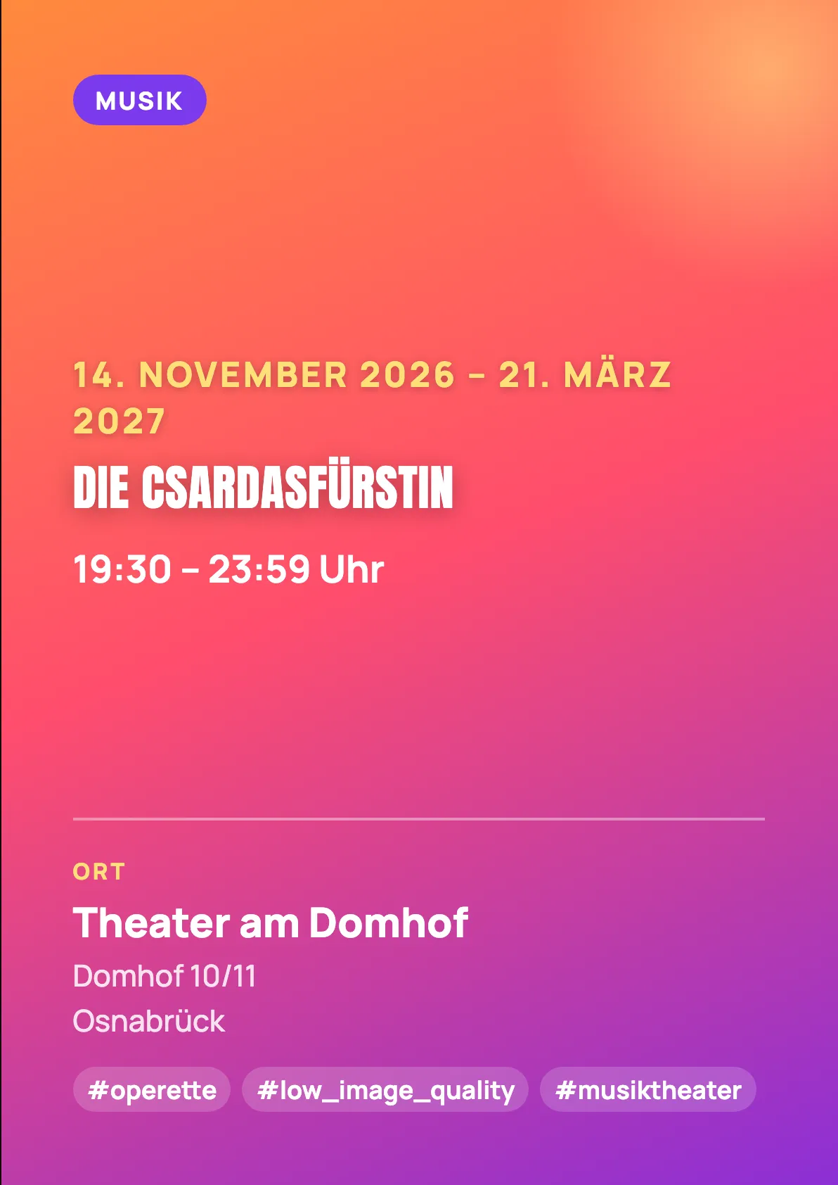 Veranstaltungsflyer