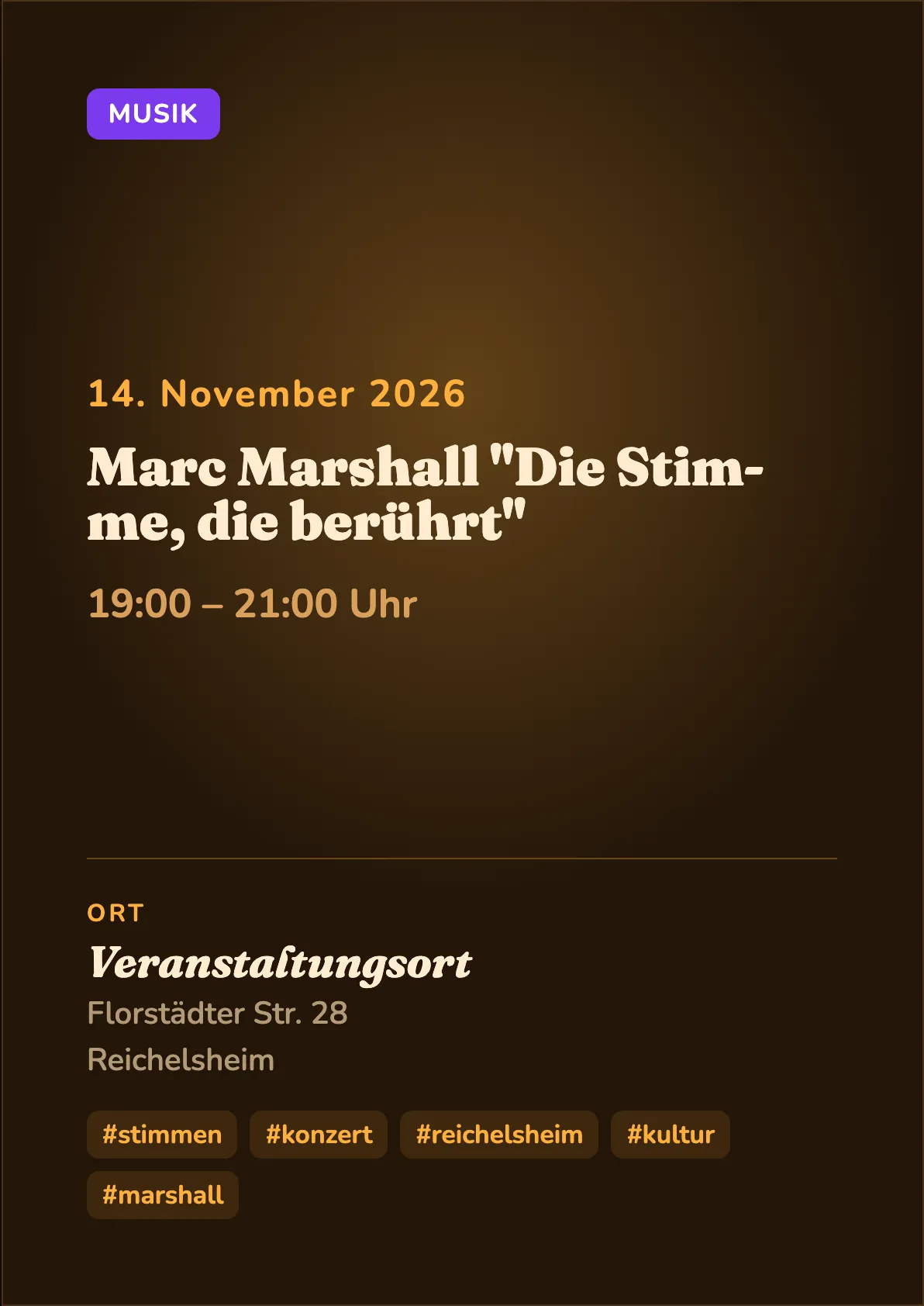 Veranstaltungsflyer
