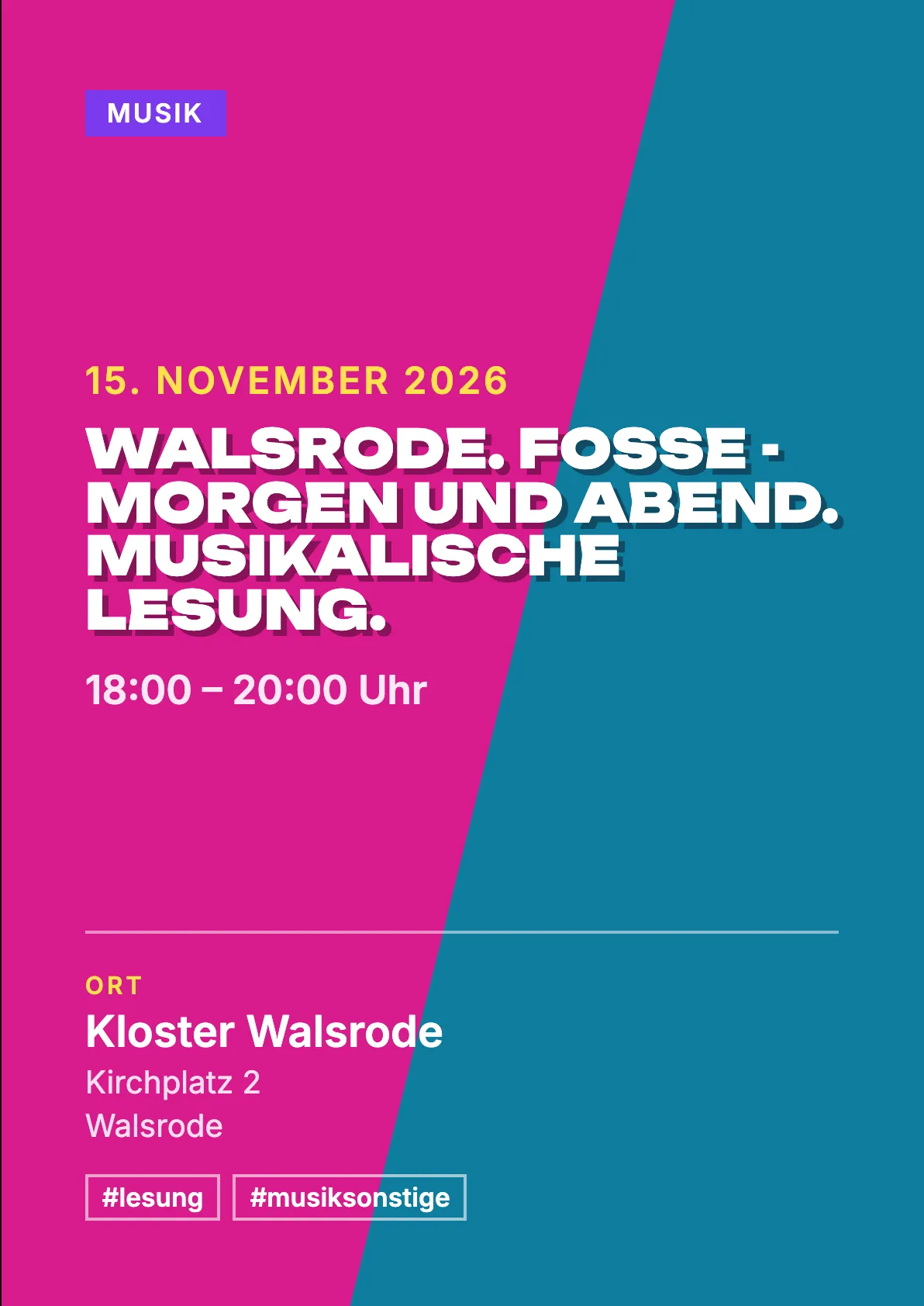 Veranstaltungsflyer