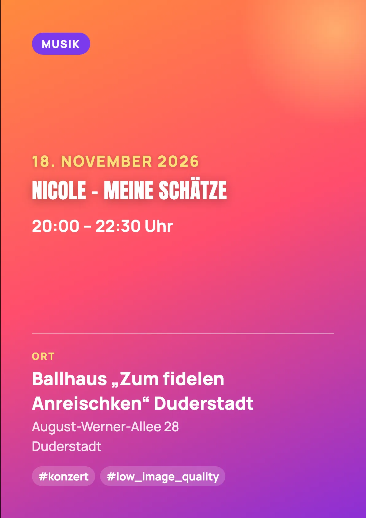 Veranstaltungsflyer