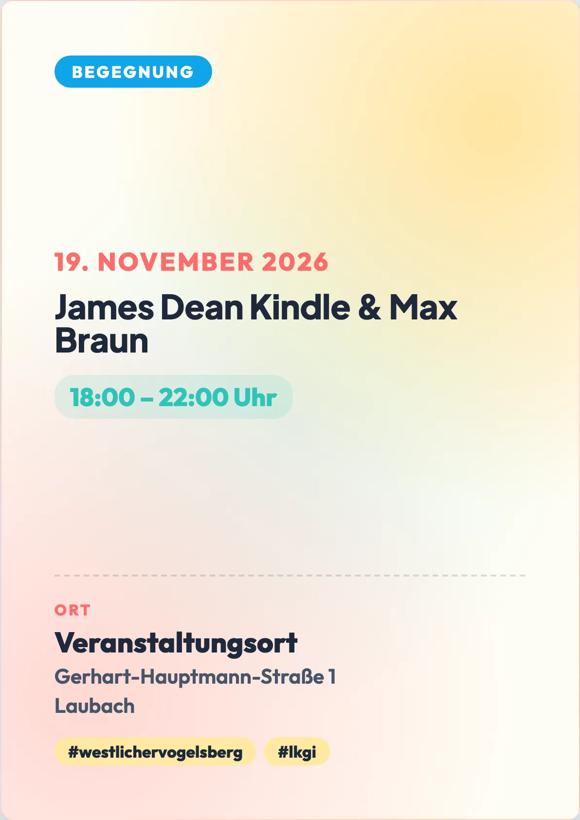 Veranstaltungsflyer