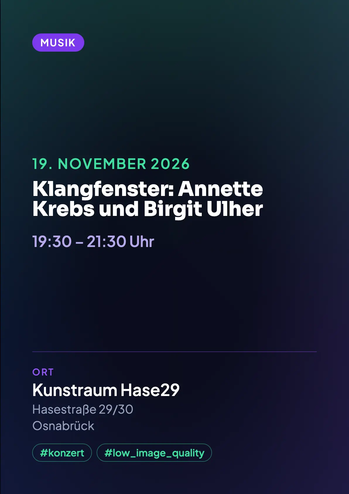 Veranstaltungsflyer