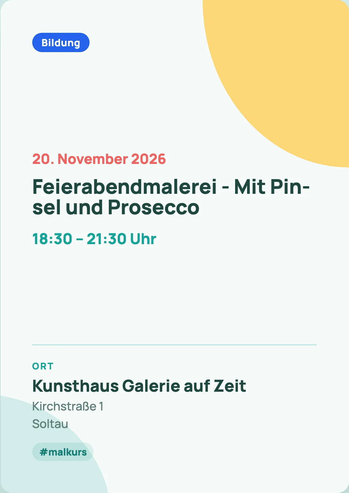 Veranstaltungsflyer