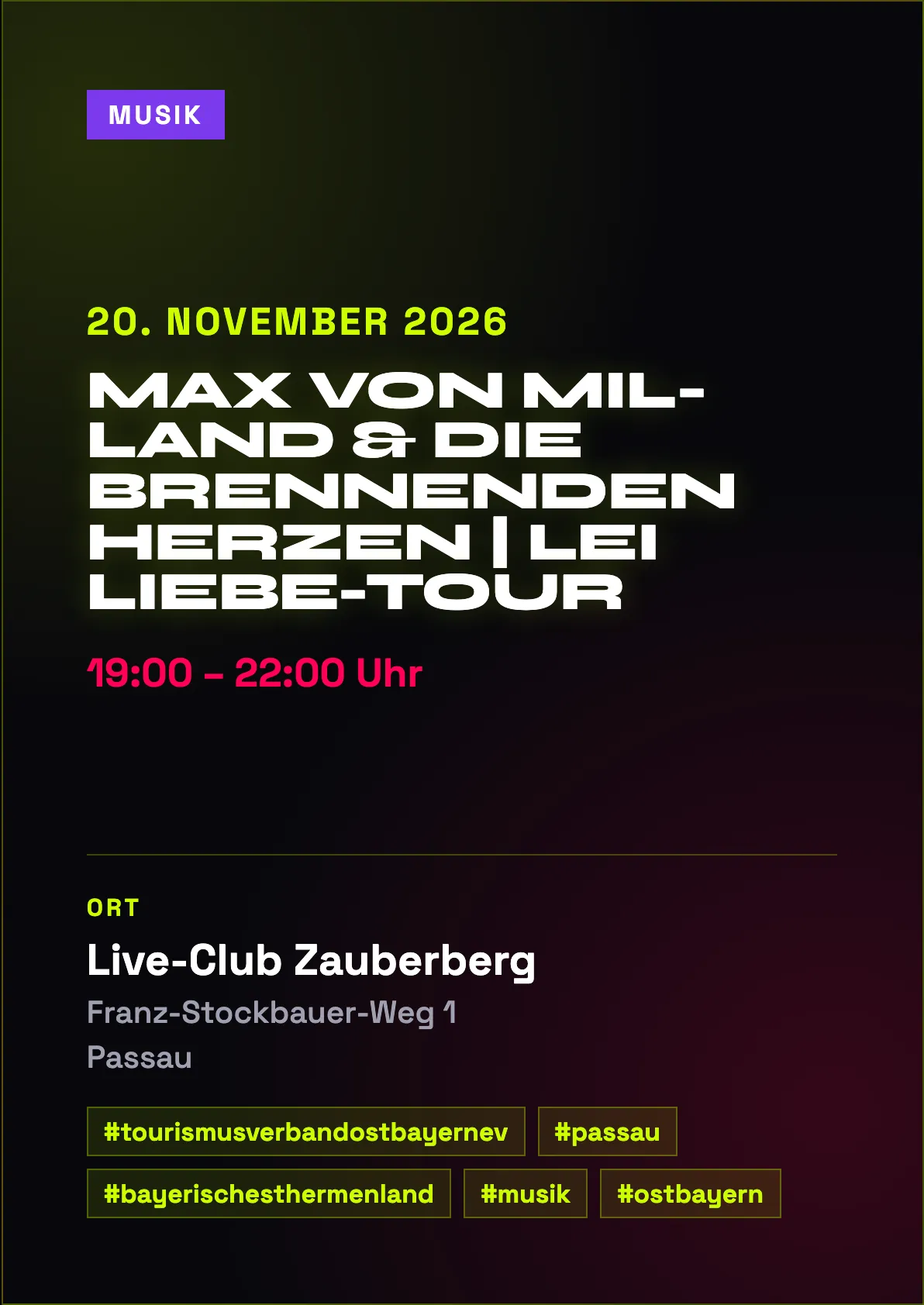 Veranstaltungsflyer