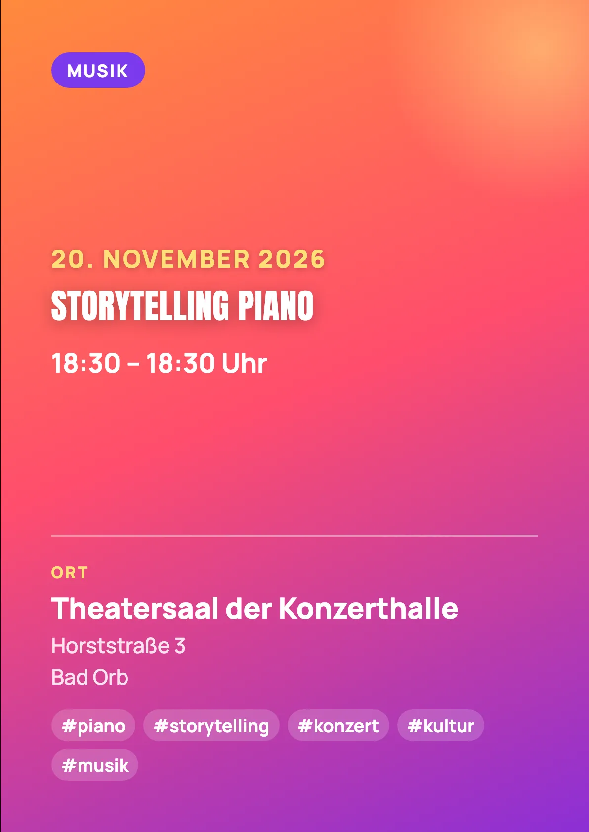 Veranstaltungsflyer