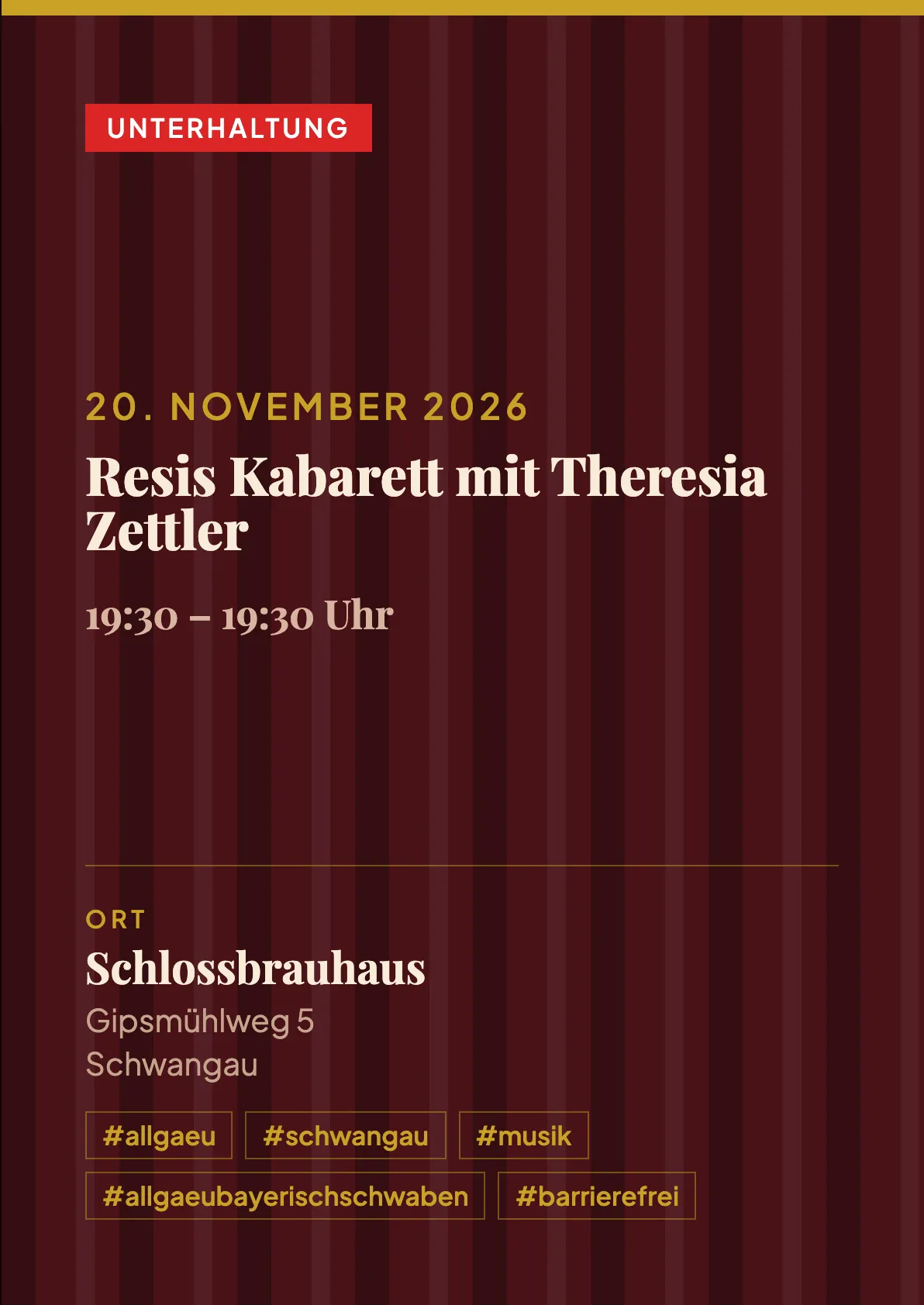 Veranstaltungsflyer