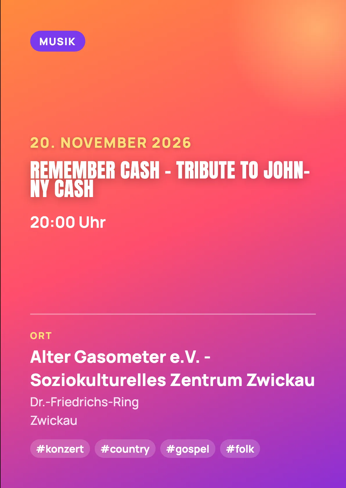 Veranstaltungsflyer