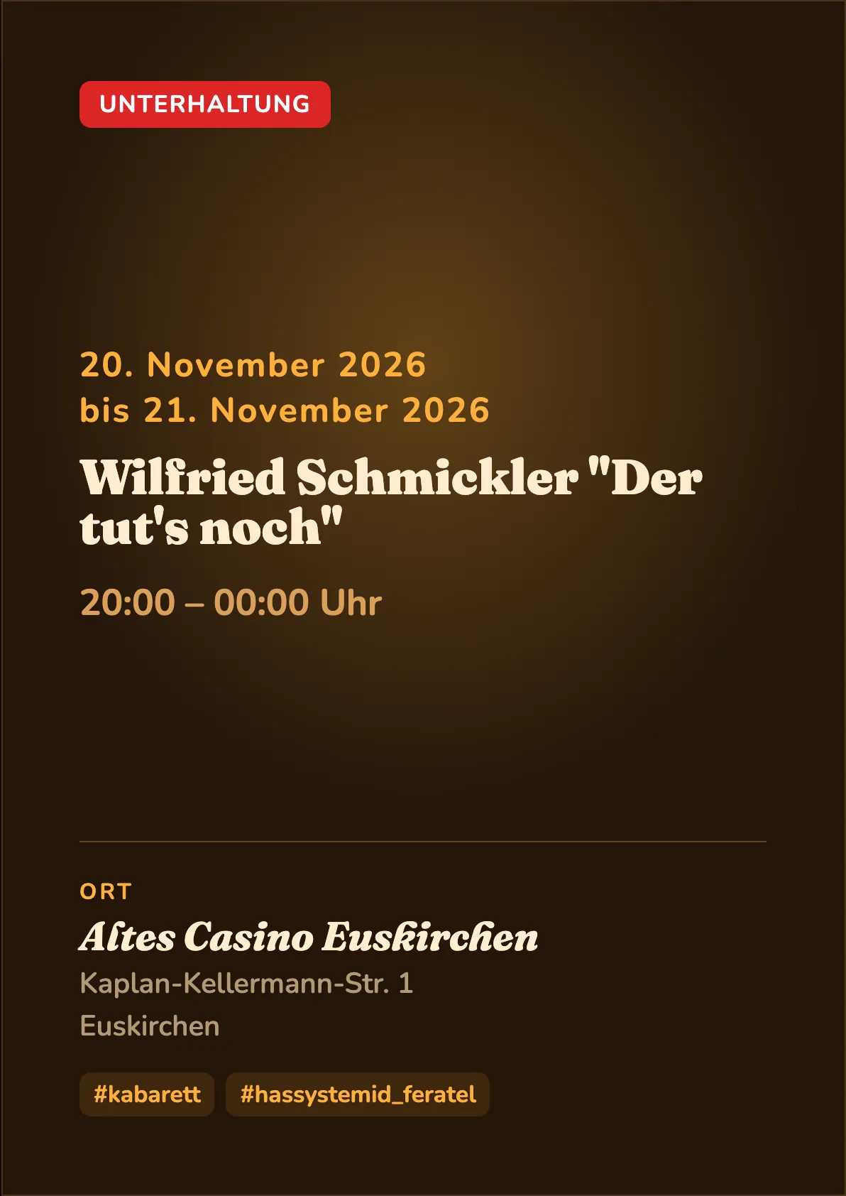 Veranstaltungsflyer