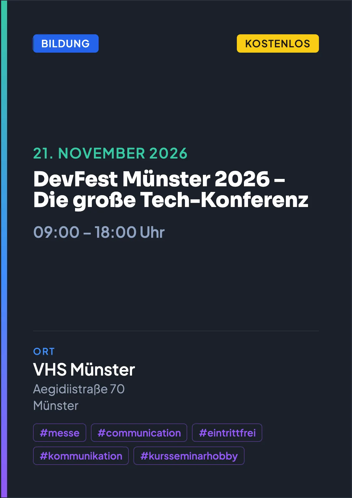 Veranstaltungsflyer