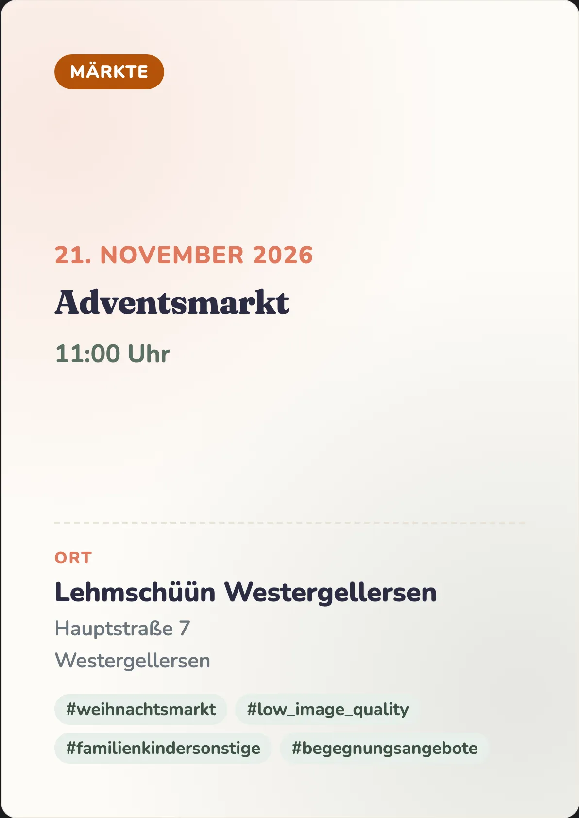 Veranstaltungsflyer