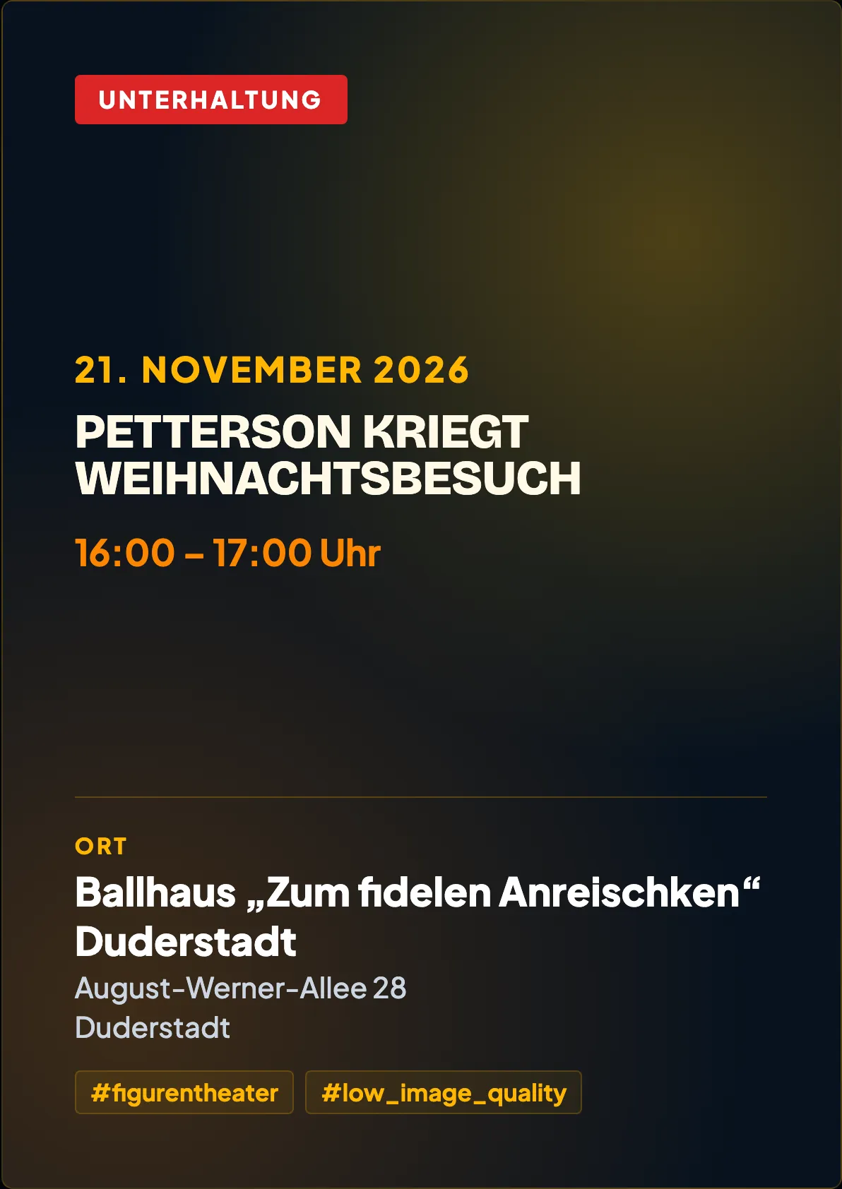 Veranstaltungsflyer