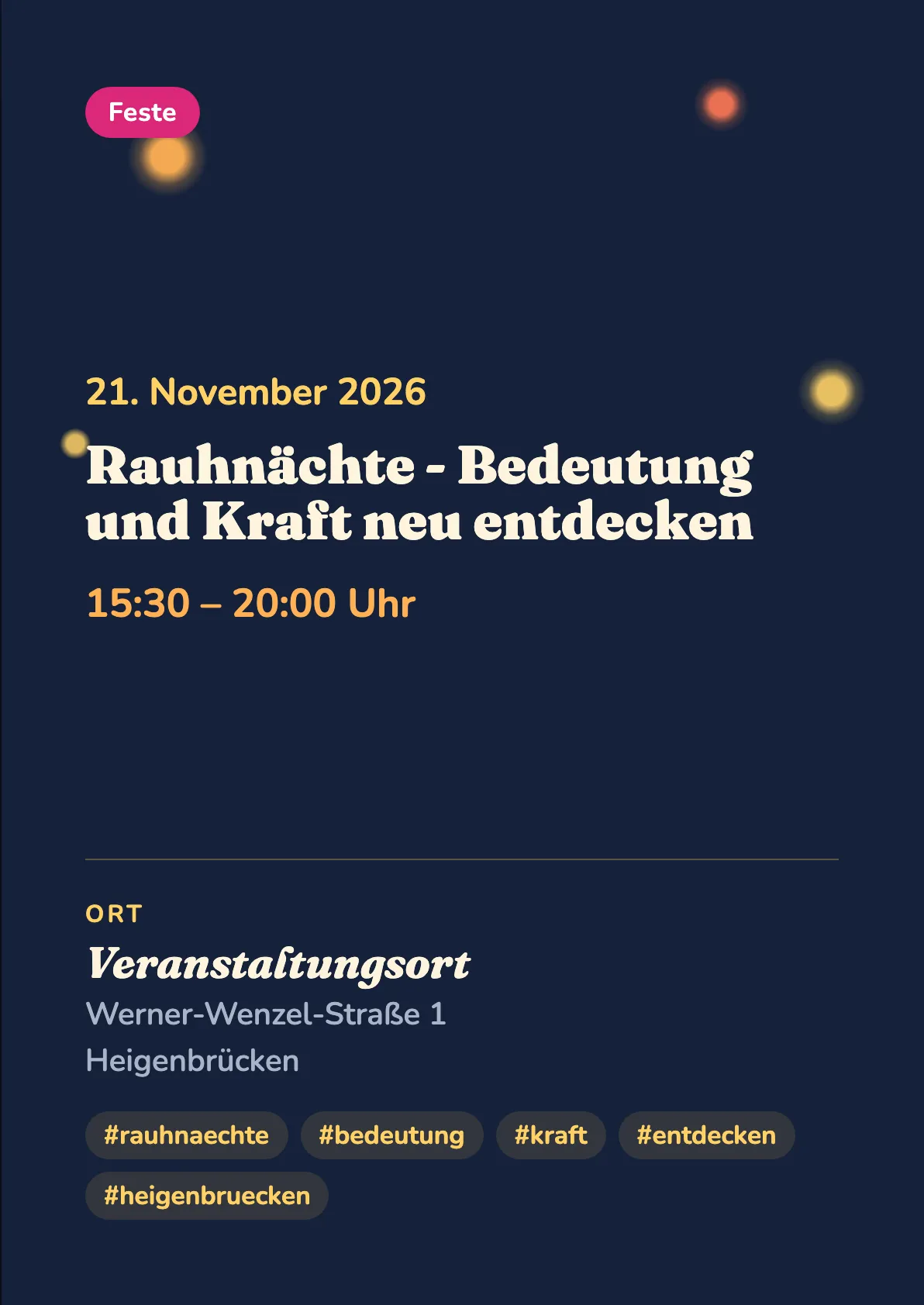 Veranstaltungsflyer