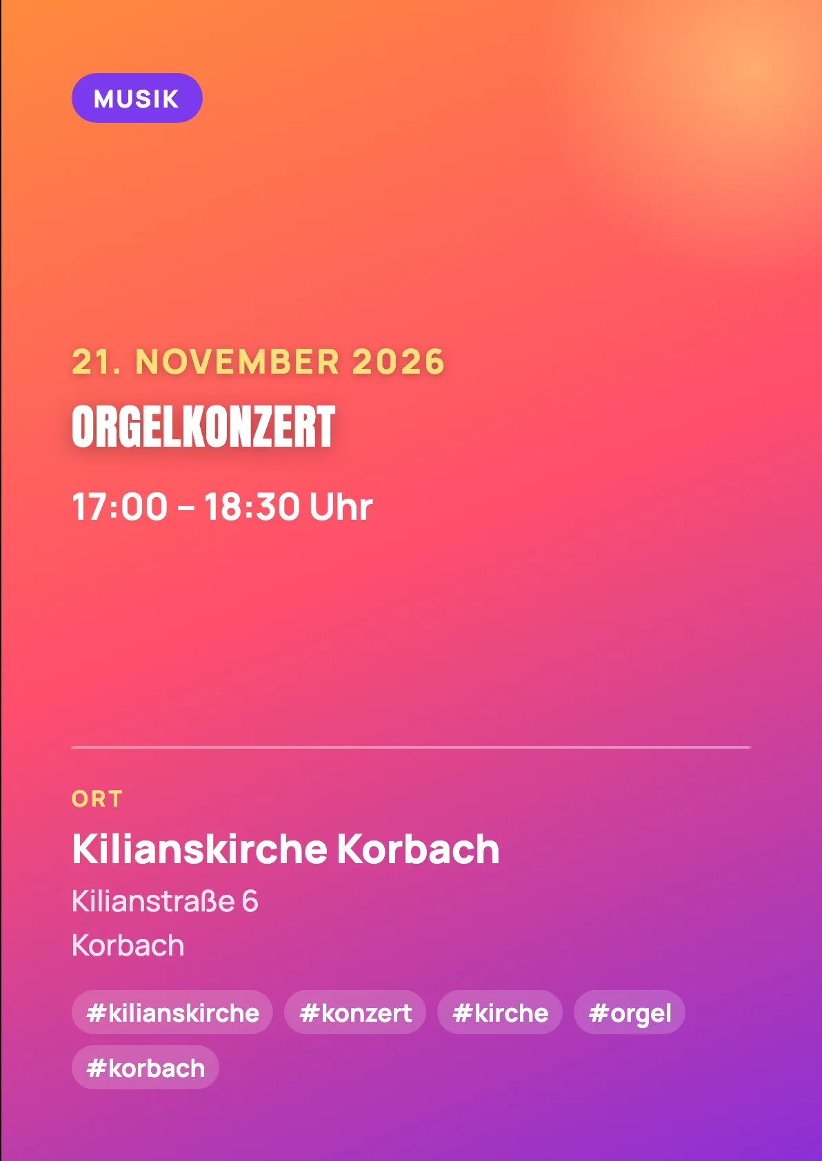 Veranstaltungsflyer