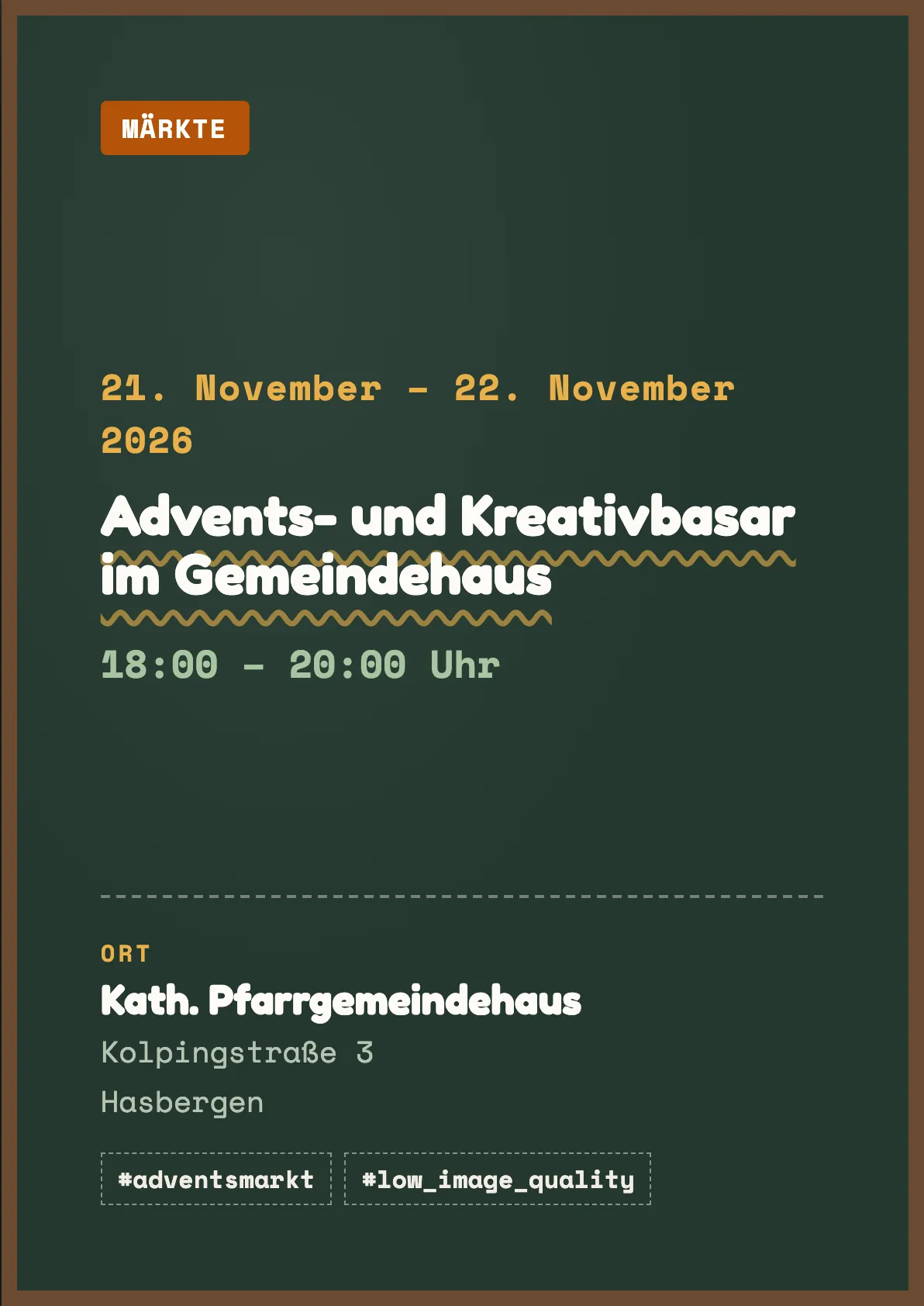 Veranstaltungsflyer
