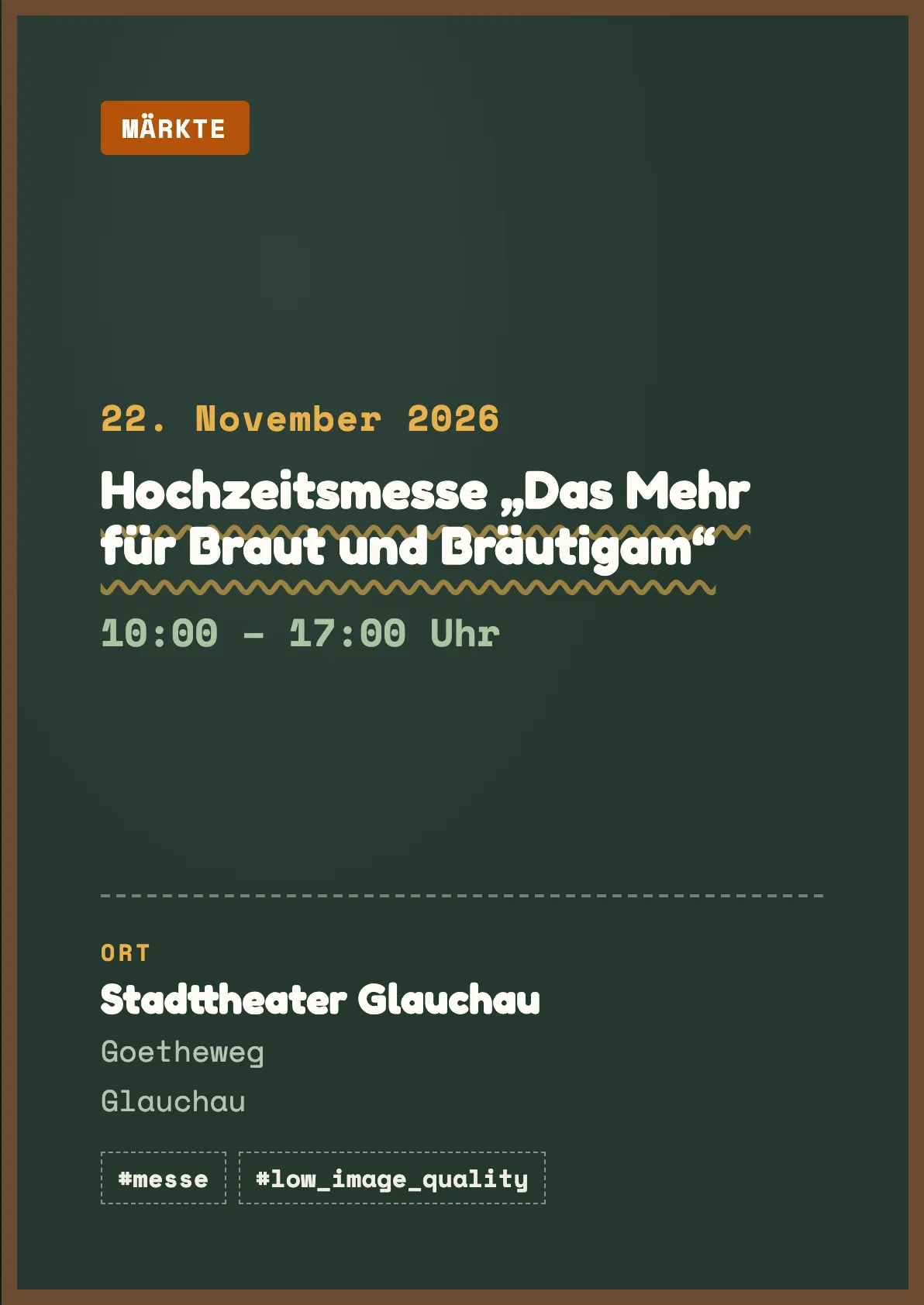 Veranstaltungsflyer