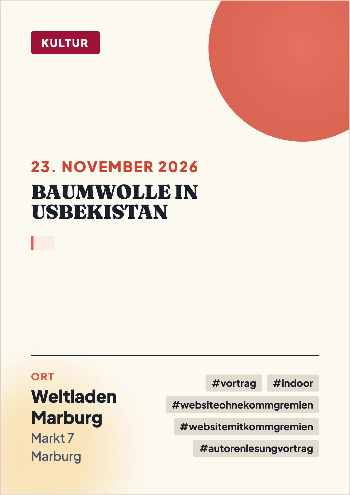Veranstaltungsflyer