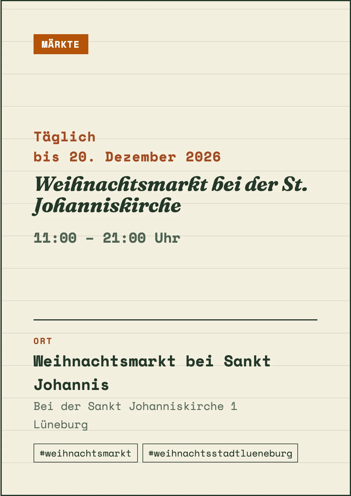 Veranstaltungsflyer