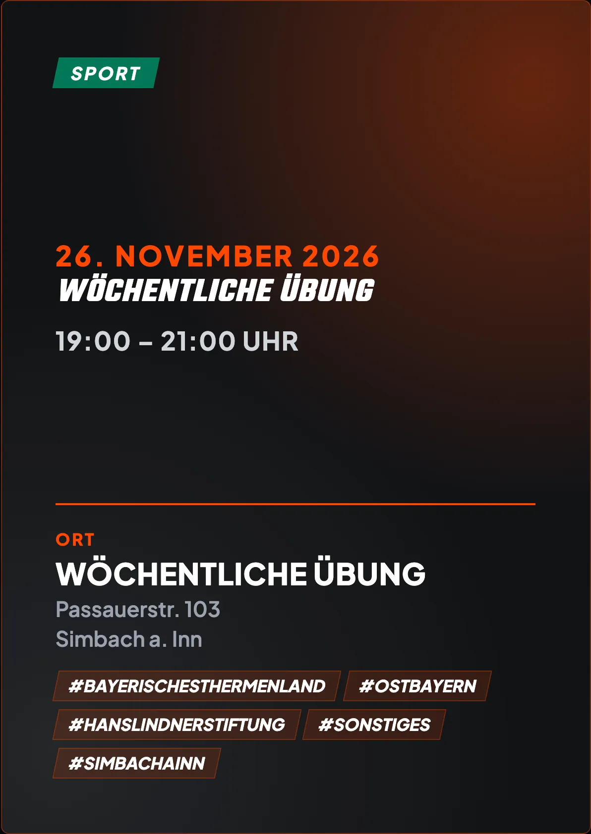 Veranstaltungsflyer