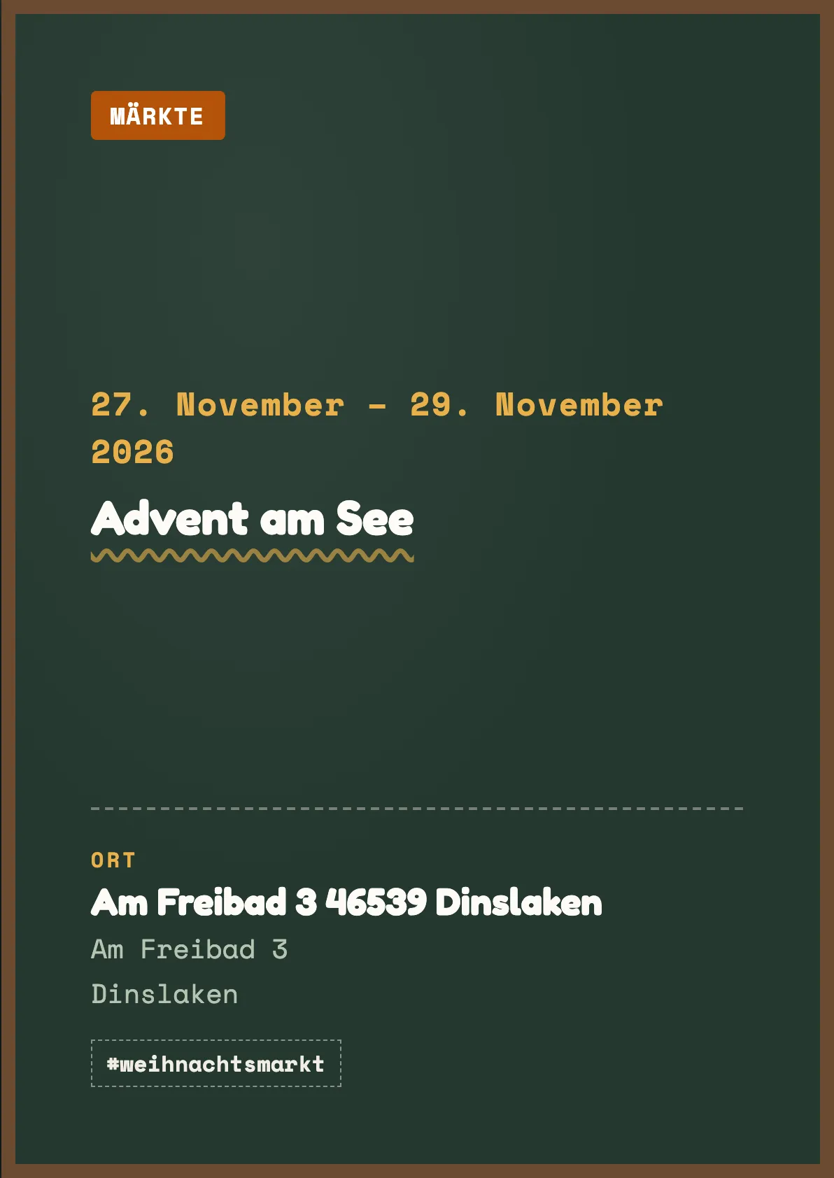 Veranstaltungsflyer