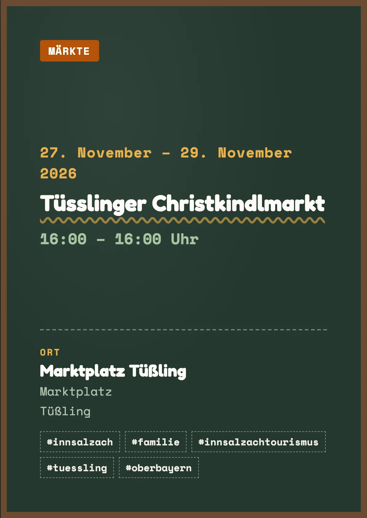 Veranstaltungsflyer