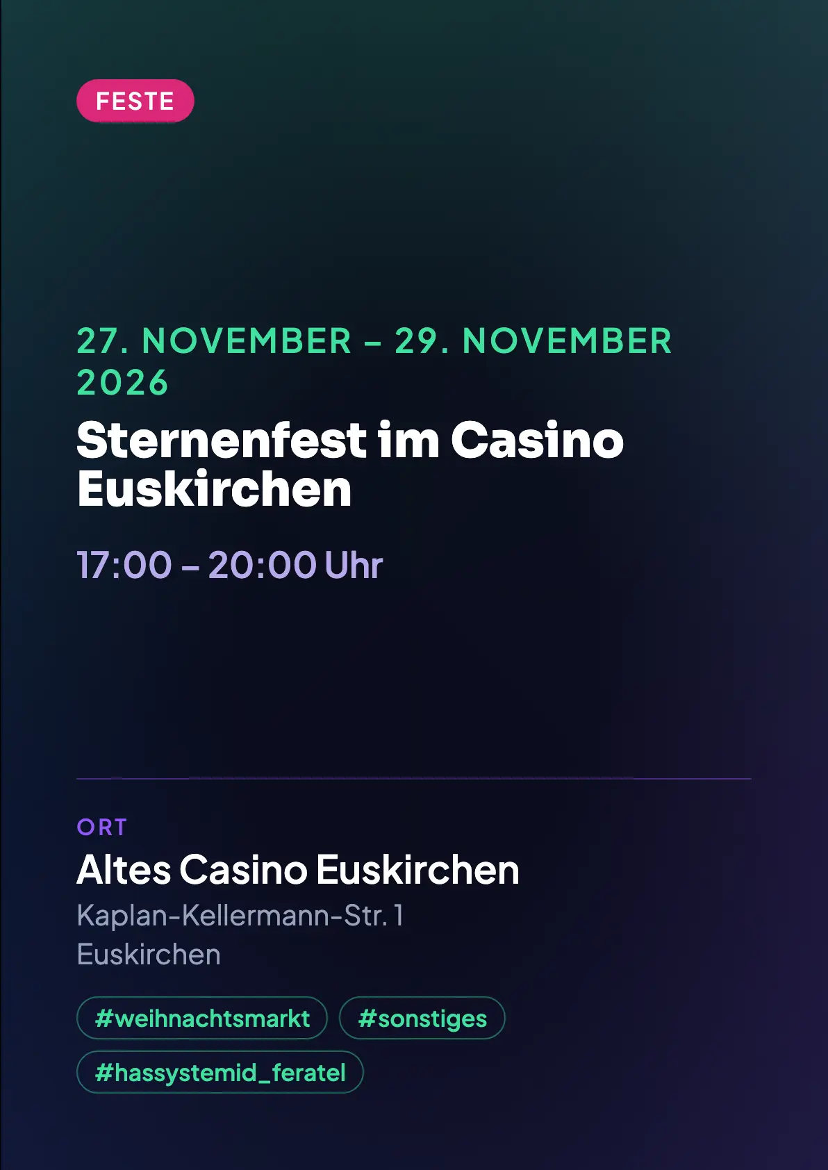 Veranstaltungsflyer