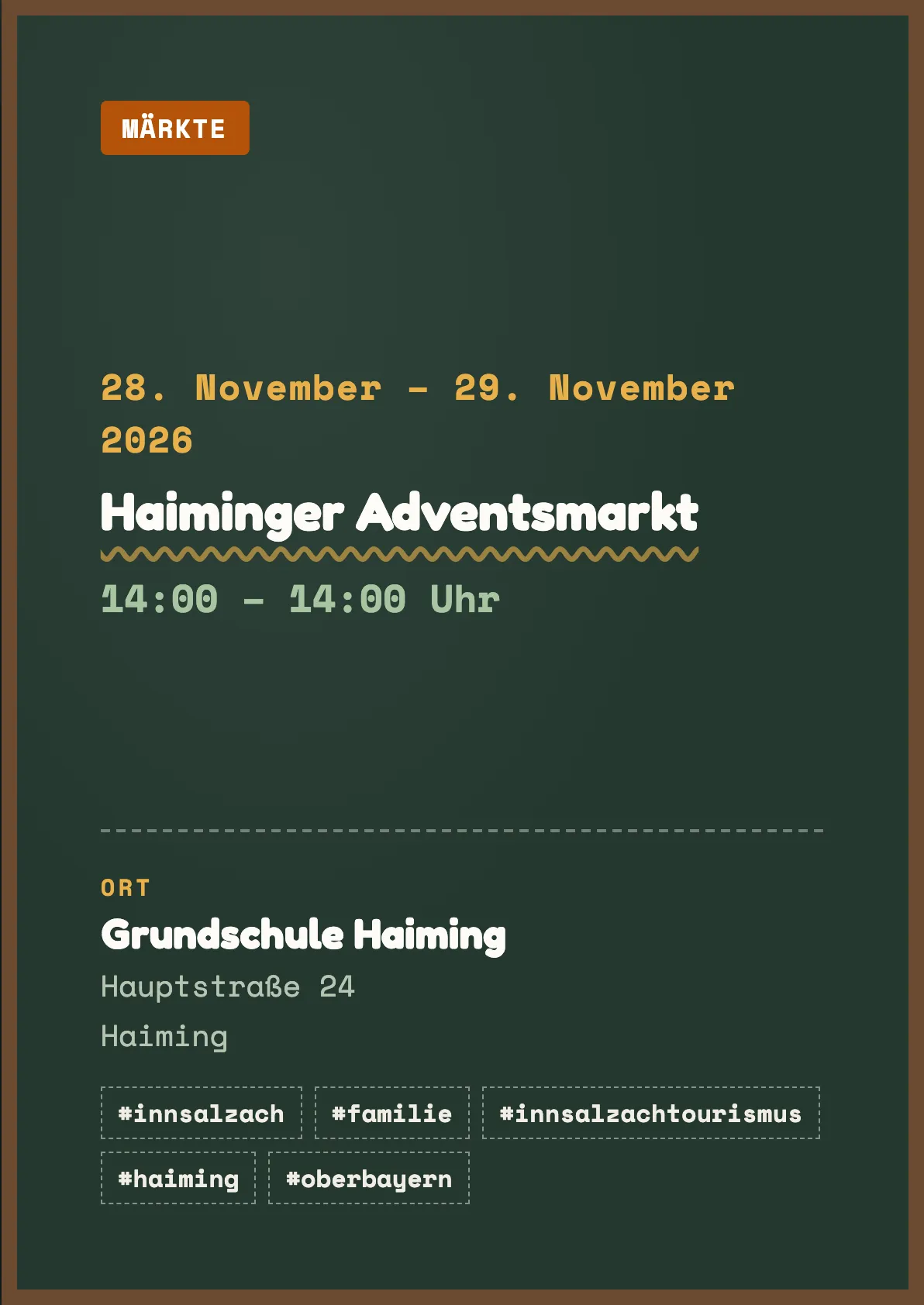 Veranstaltungsflyer