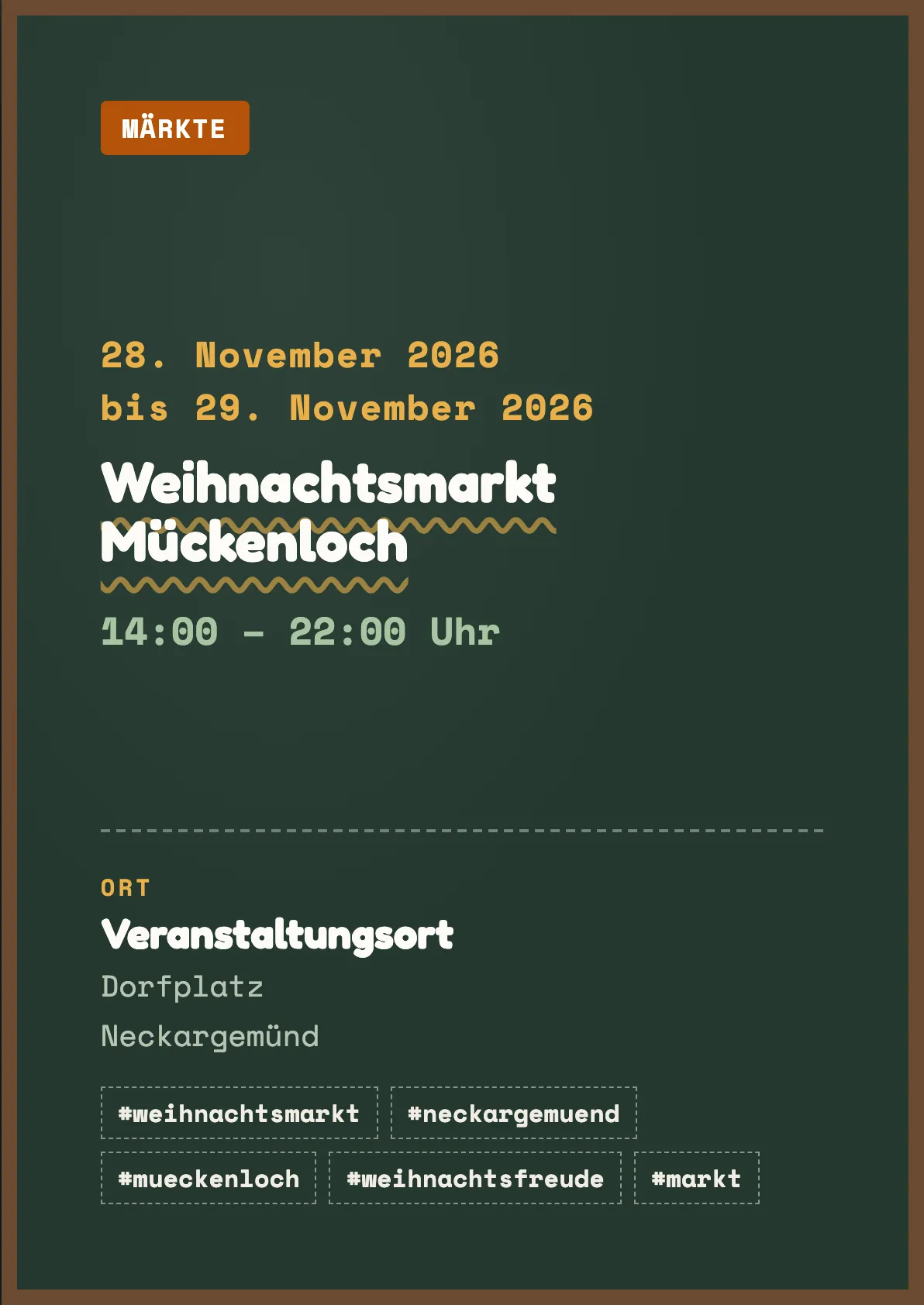 Veranstaltungsflyer