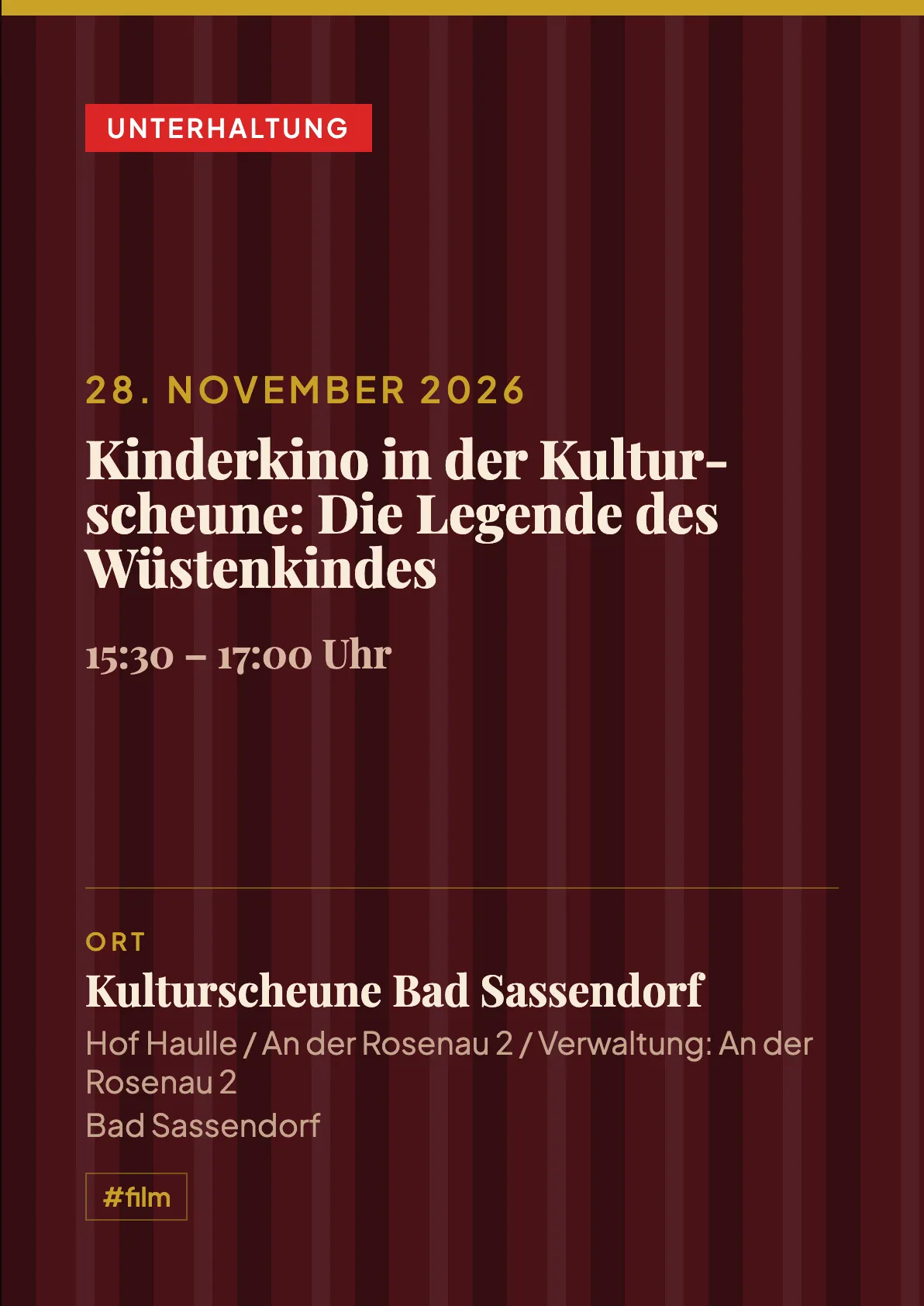 Veranstaltungsflyer