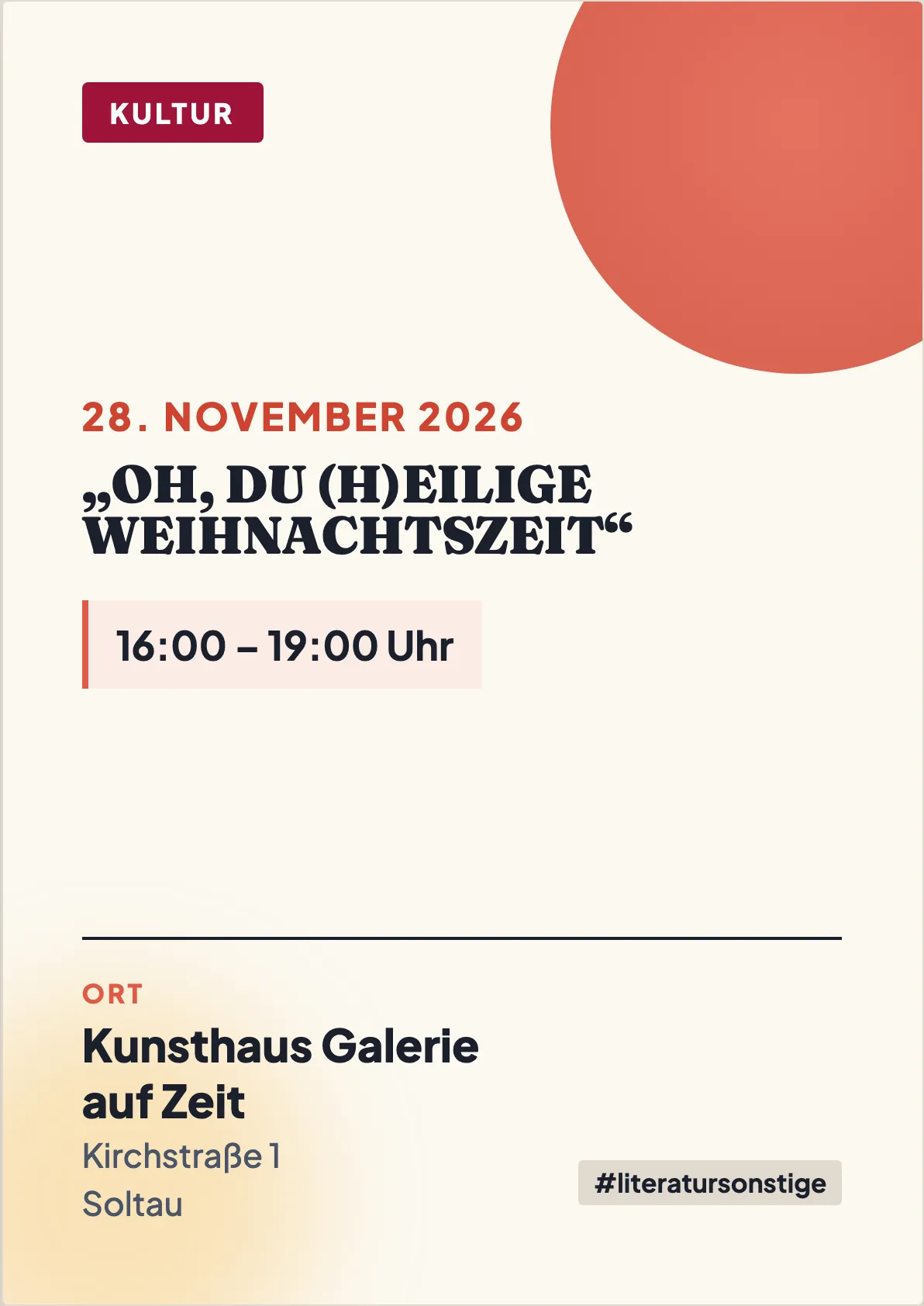 Veranstaltungsflyer