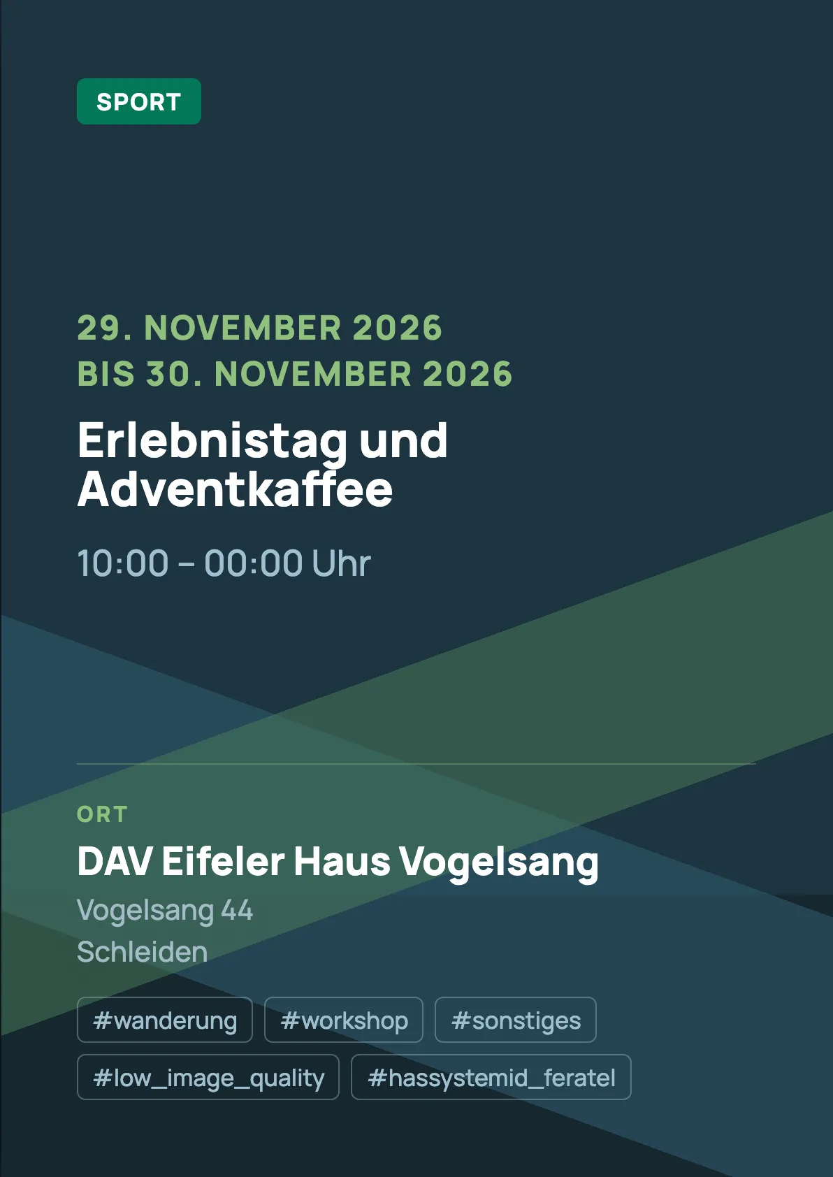 Veranstaltungsflyer