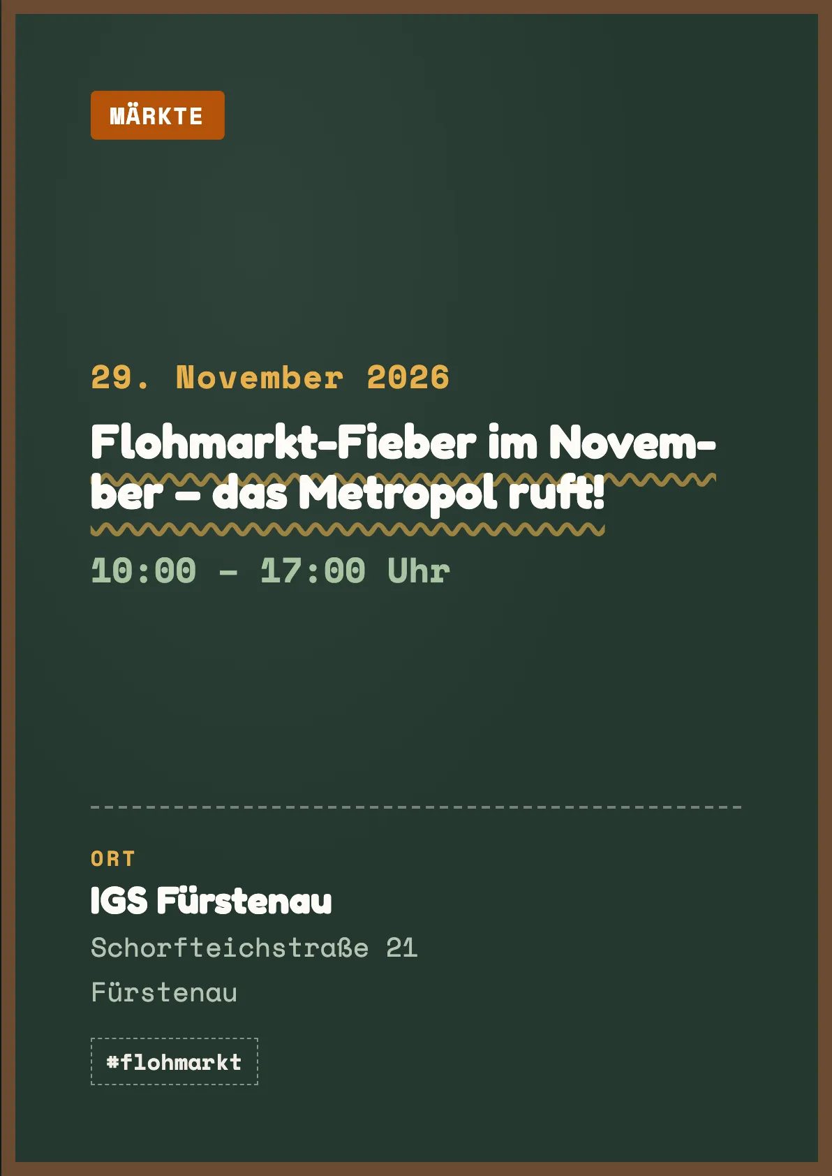 Veranstaltungsflyer