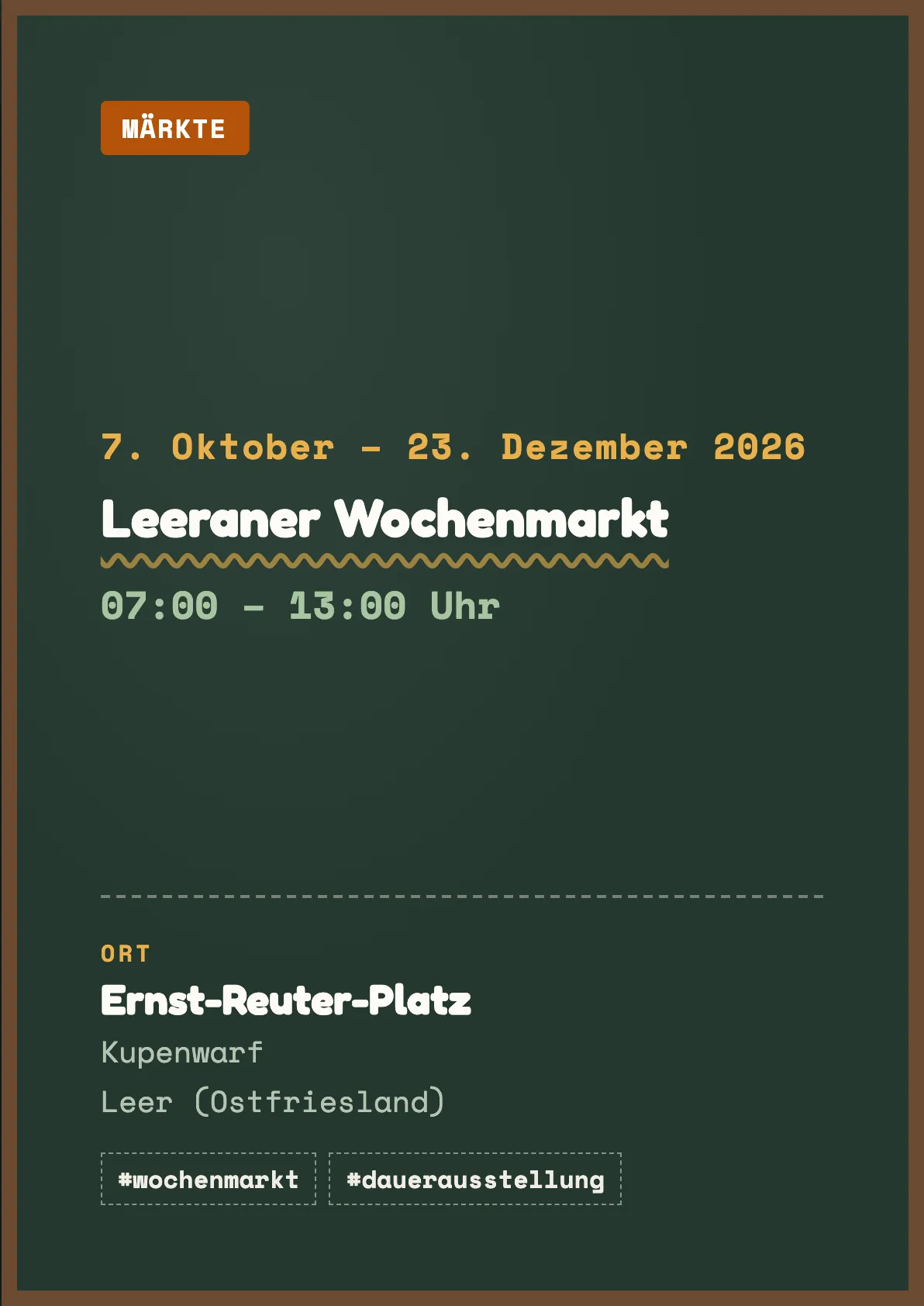 Veranstaltungsflyer
