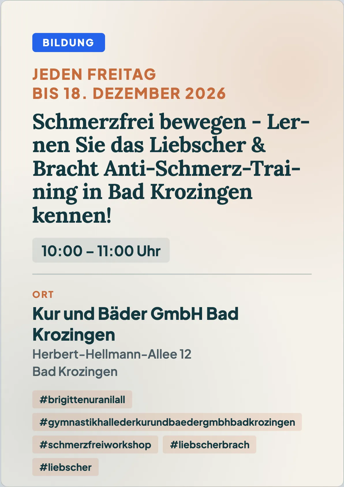 Veranstaltungsflyer